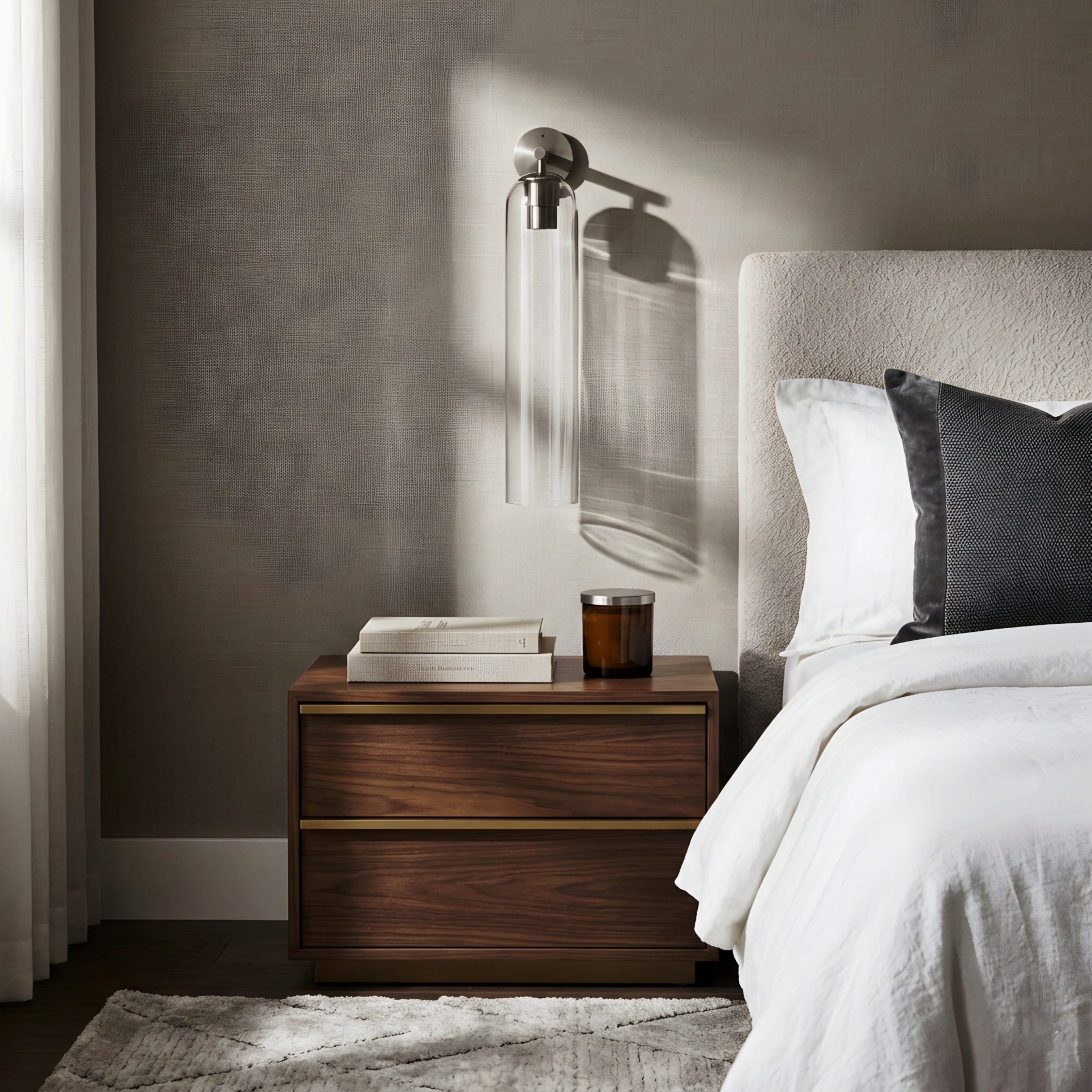 Avelin Cylinder Wall Sconce – Modern LED Frosted Glass Bathroom Vanity Vertical Lighting Fixture