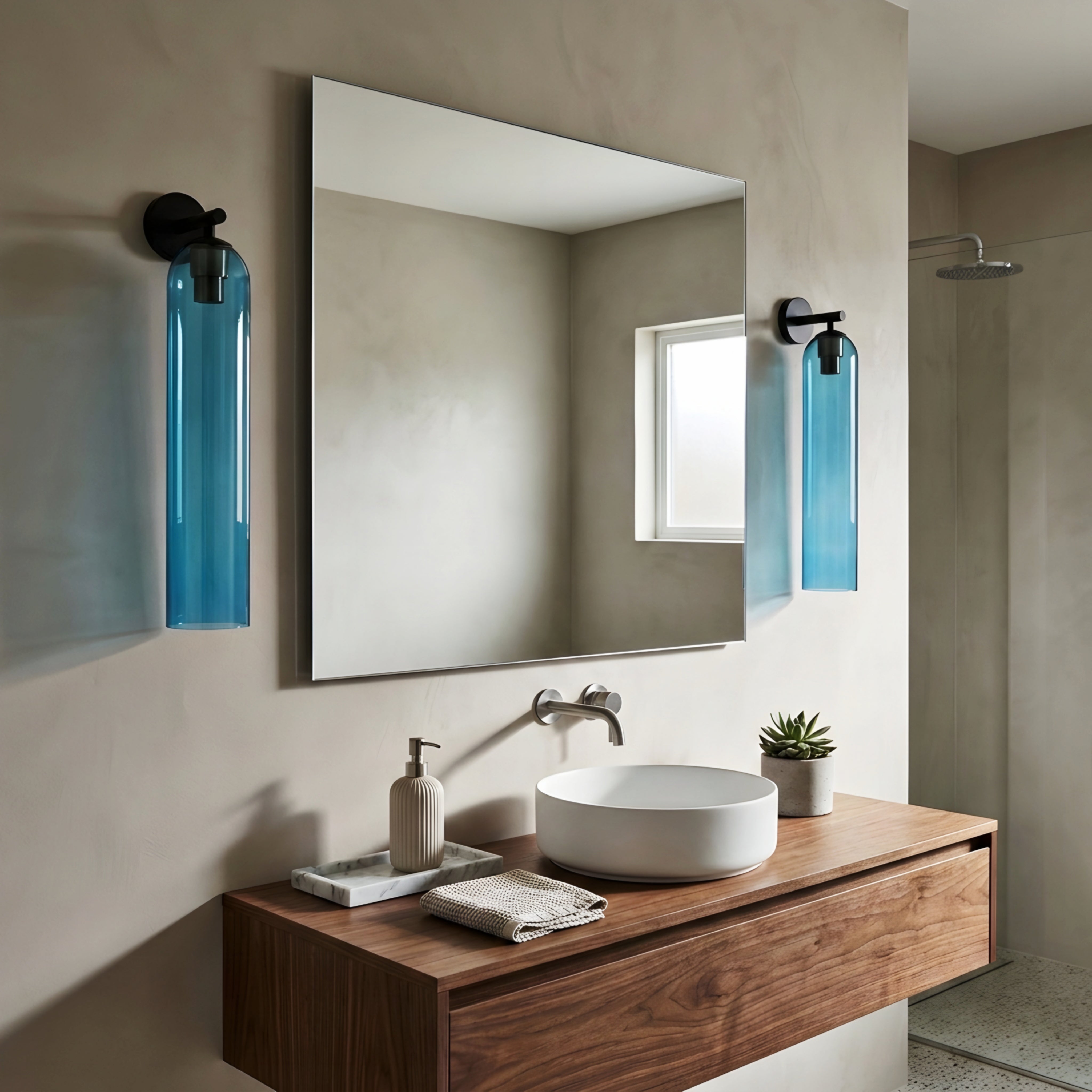 Avelin Cylinder Wall Sconce – Modern LED Frosted Glass Bathroom Vanity Vertical Lighting Fixture