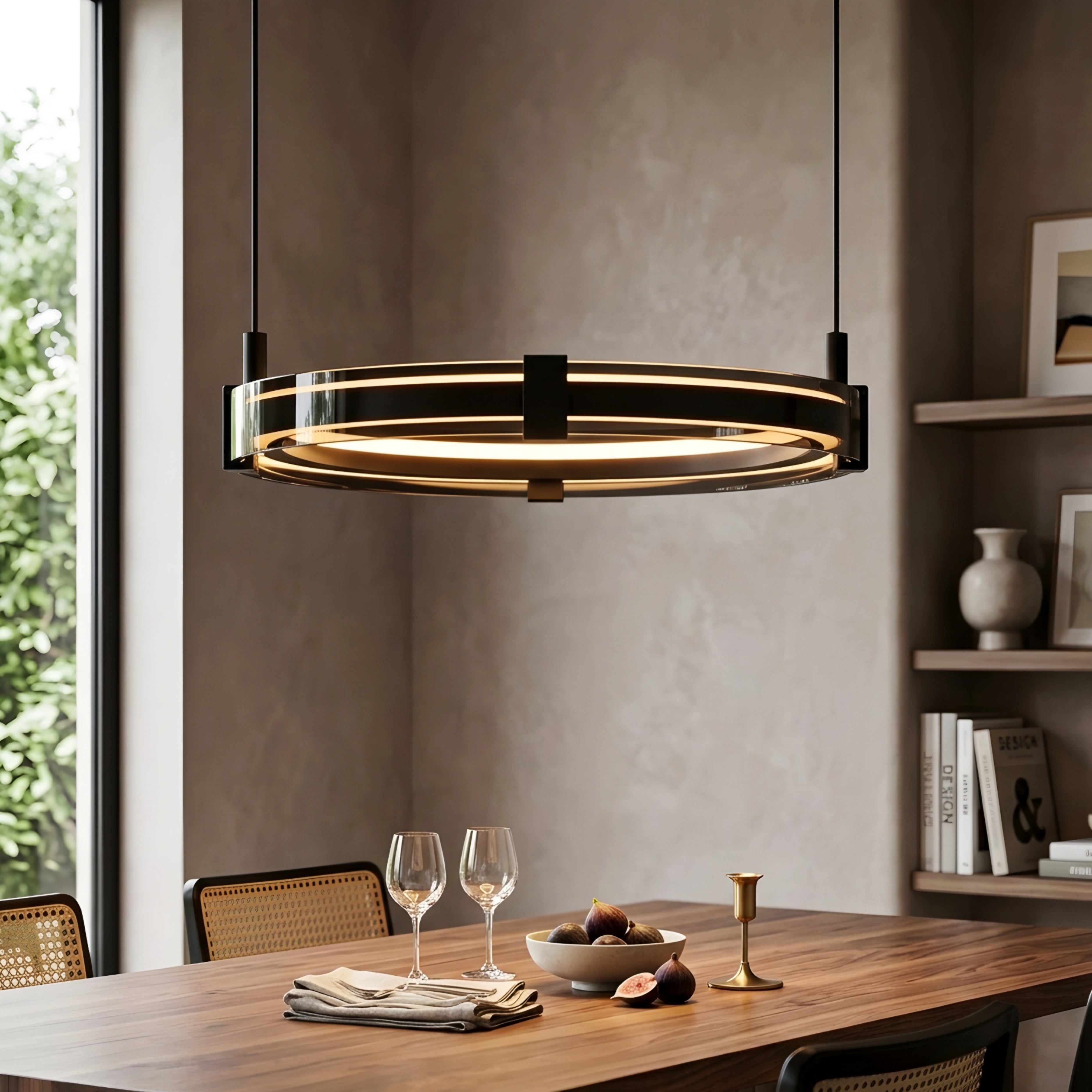 Virelli Ring Chandelier – Modern LED Multi Tier Circular Pendant Living Room Dining Ceiling Lighting