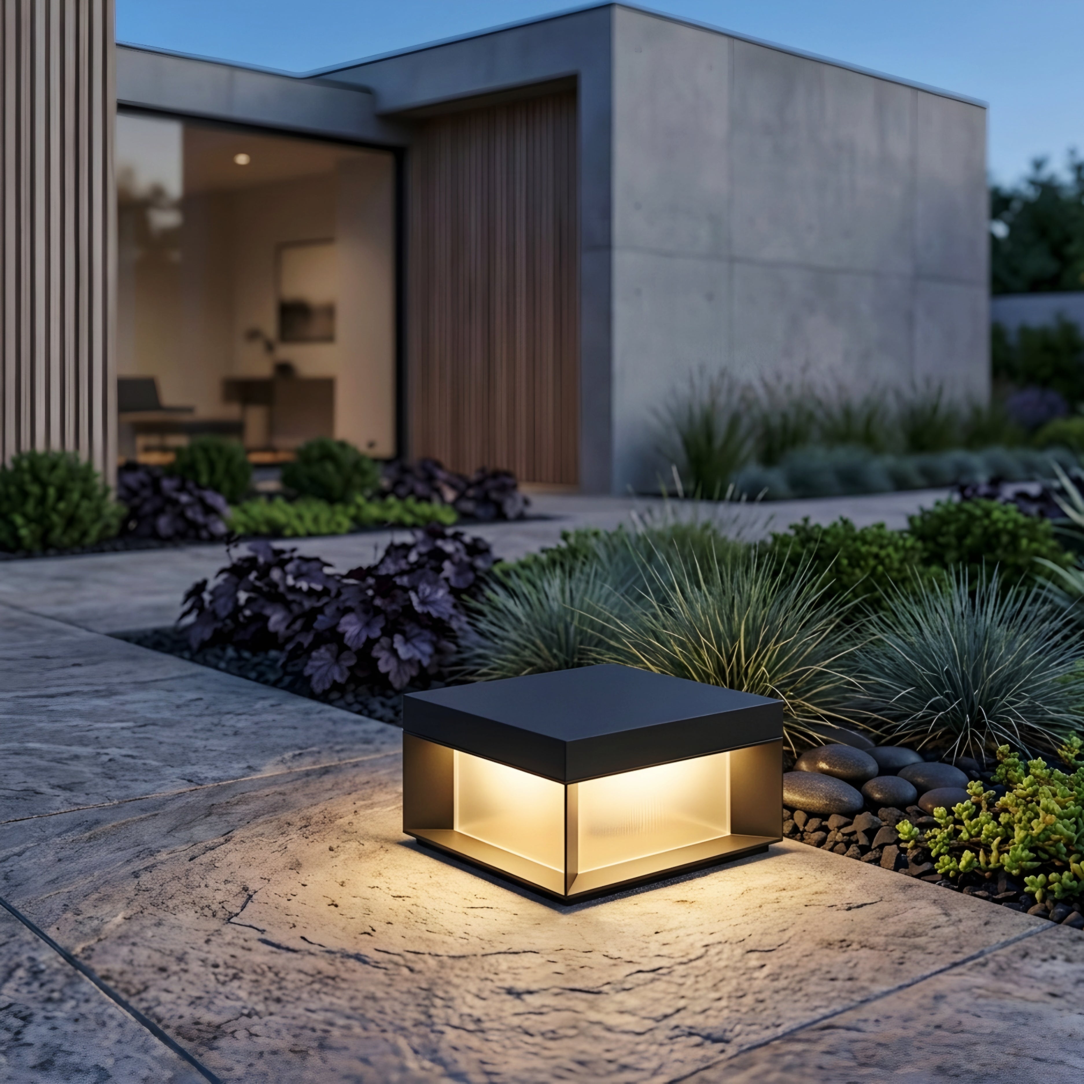 Vetra Cube Post Light – LED Outdoor Waterproof Fence Pillar Deck Post Cap Landscape Lighting