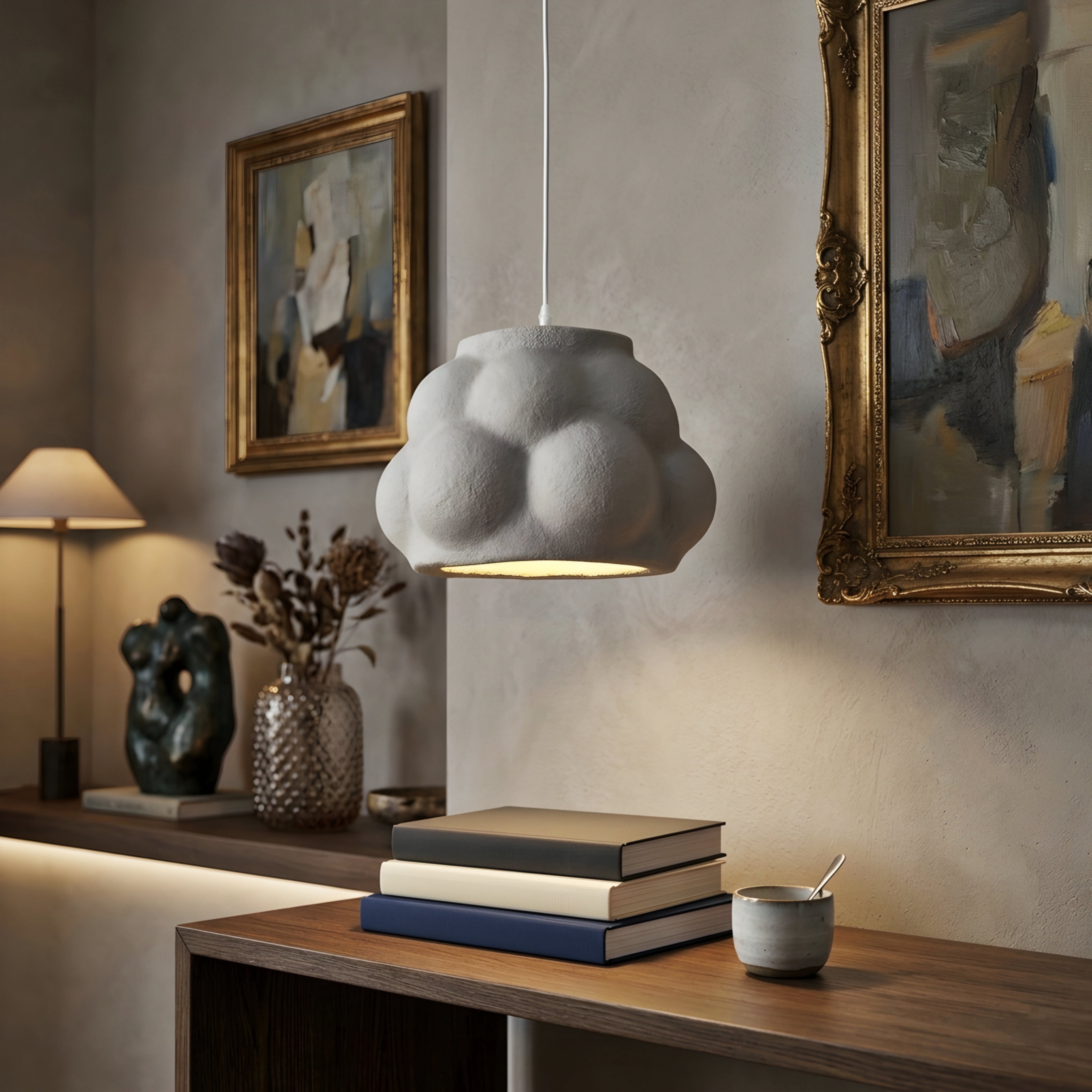 Aureli Cloud Pendant Light – Modern Organic Textured Ceiling Hanging Living Room Ambient Lighting