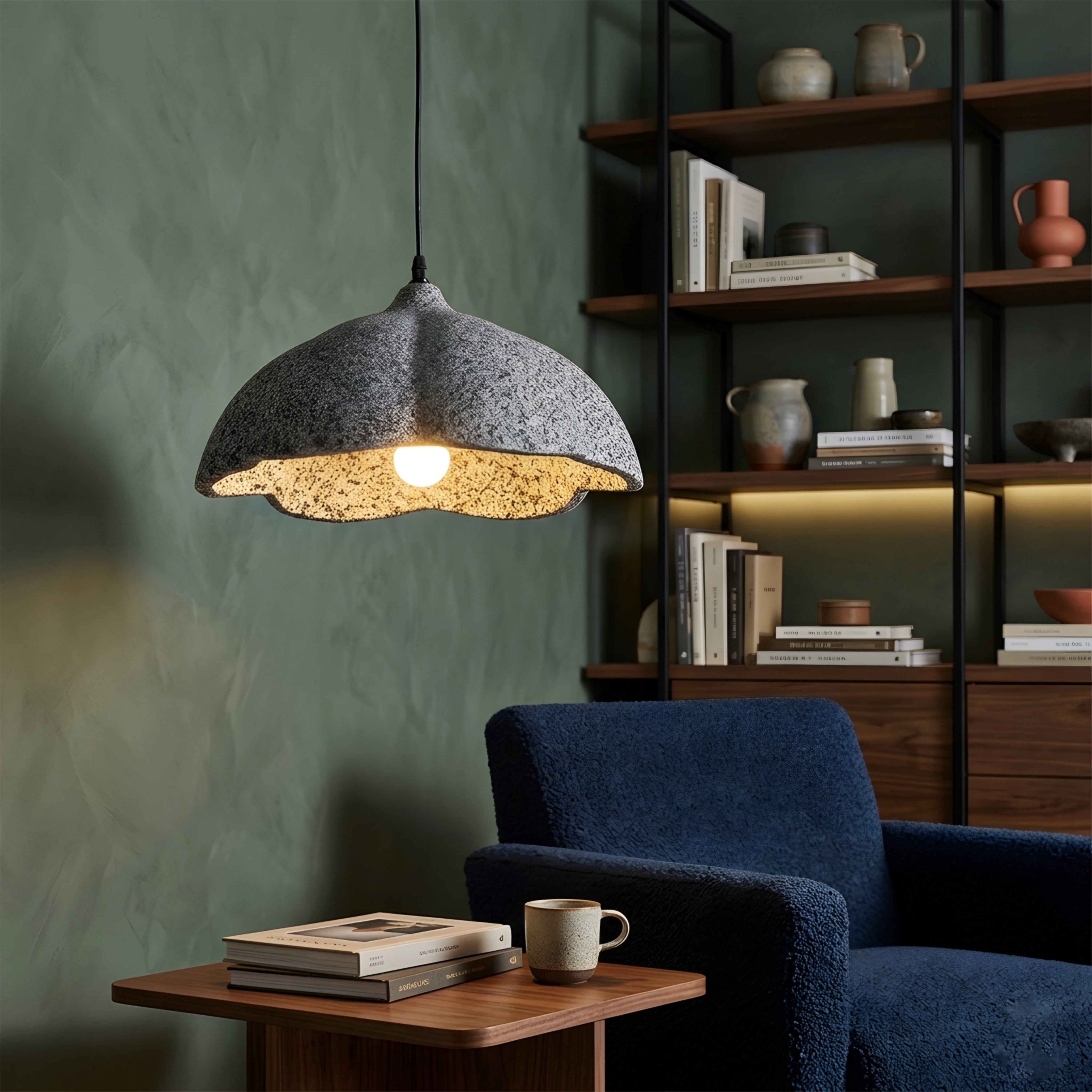 Noctra Industrial Pendant Light – Vintage Black Metal Kitchen Island Dining Hanging Ceiling Lighting