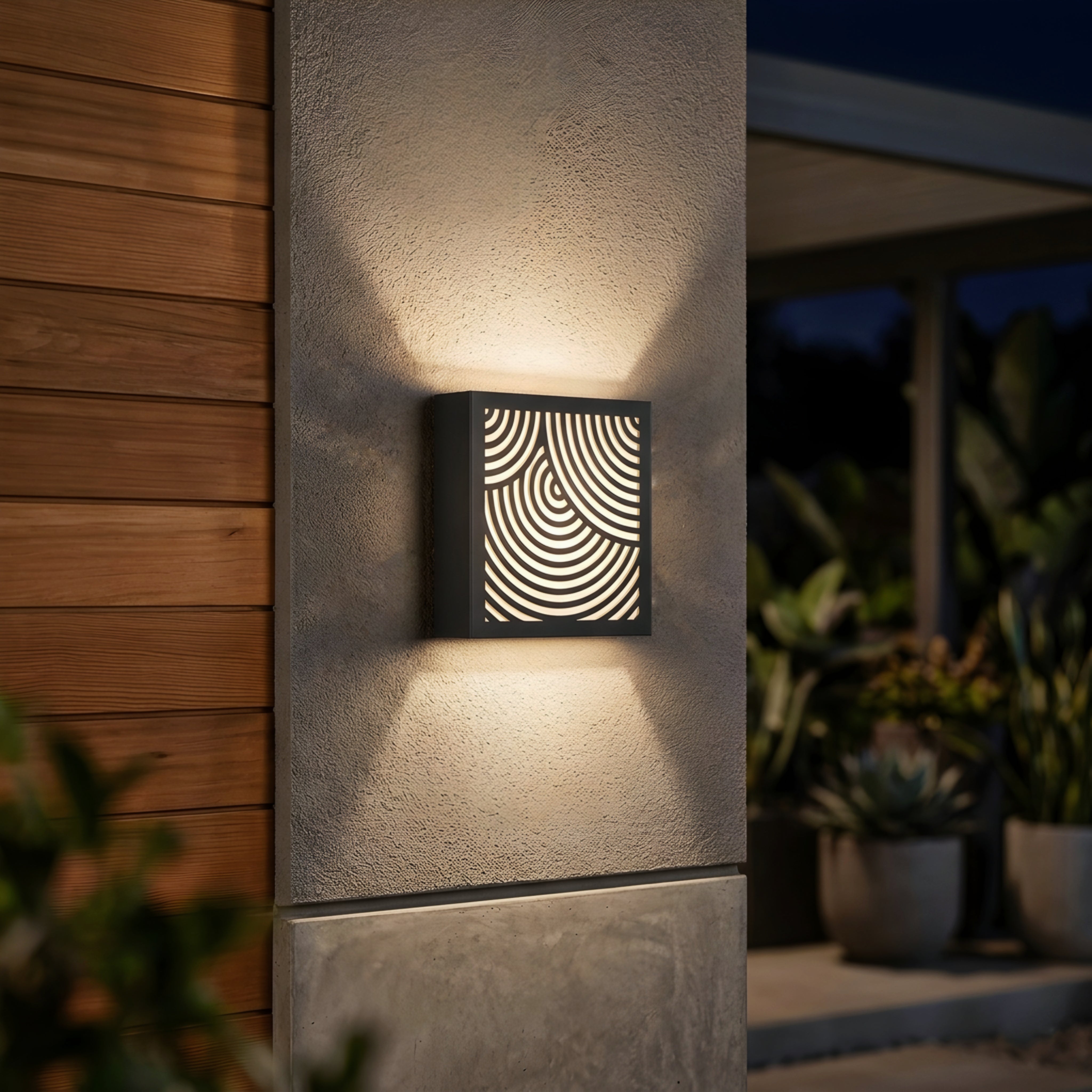 Zerith Outdoor Wall Sconce – Modern LED Up Down Waterproof Exterior Decorative Facade Lighting