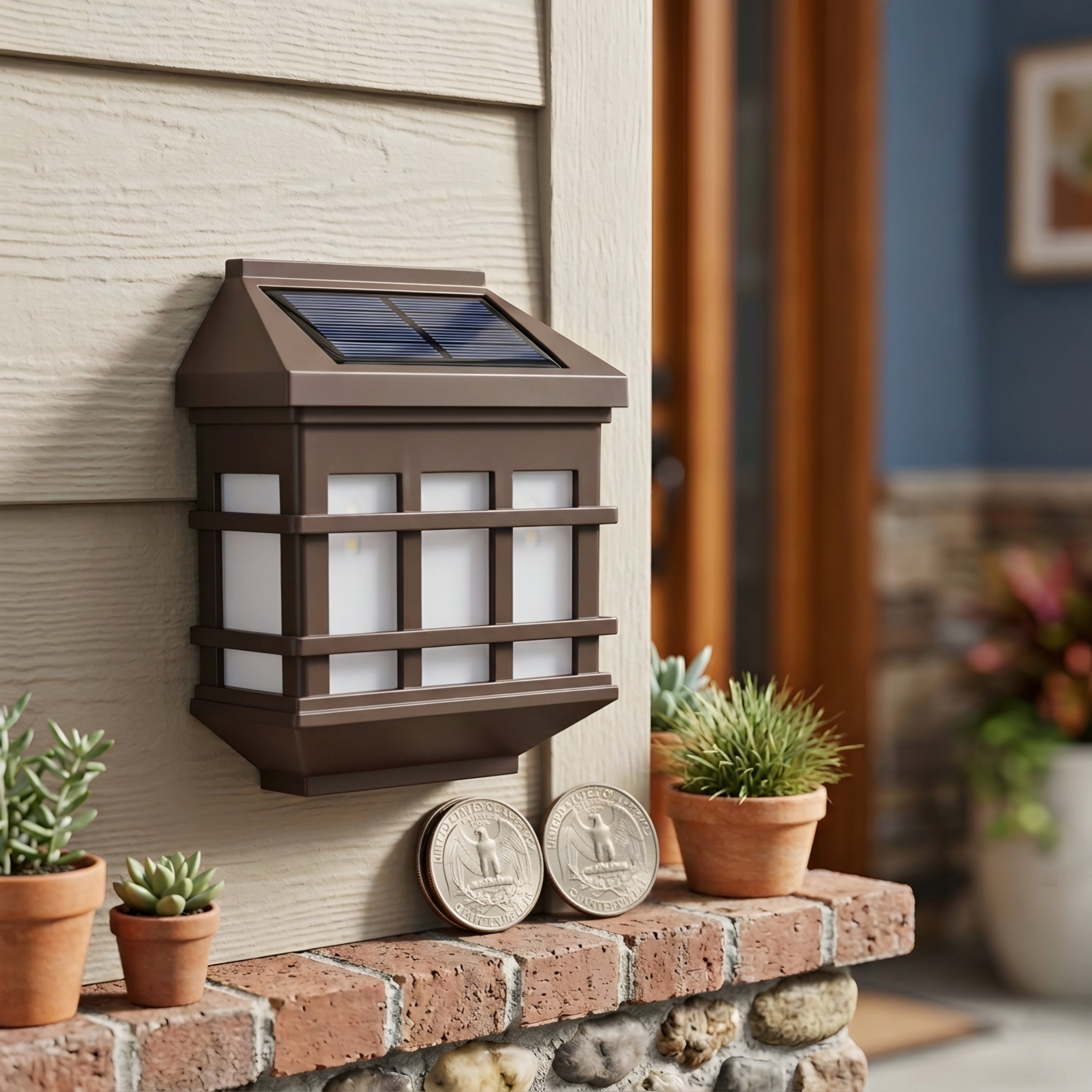 Torven Outdoor Wall Lantern – Modern Farmhouse LED Porch Entryway Waterproof Exterior Sconce Lighting