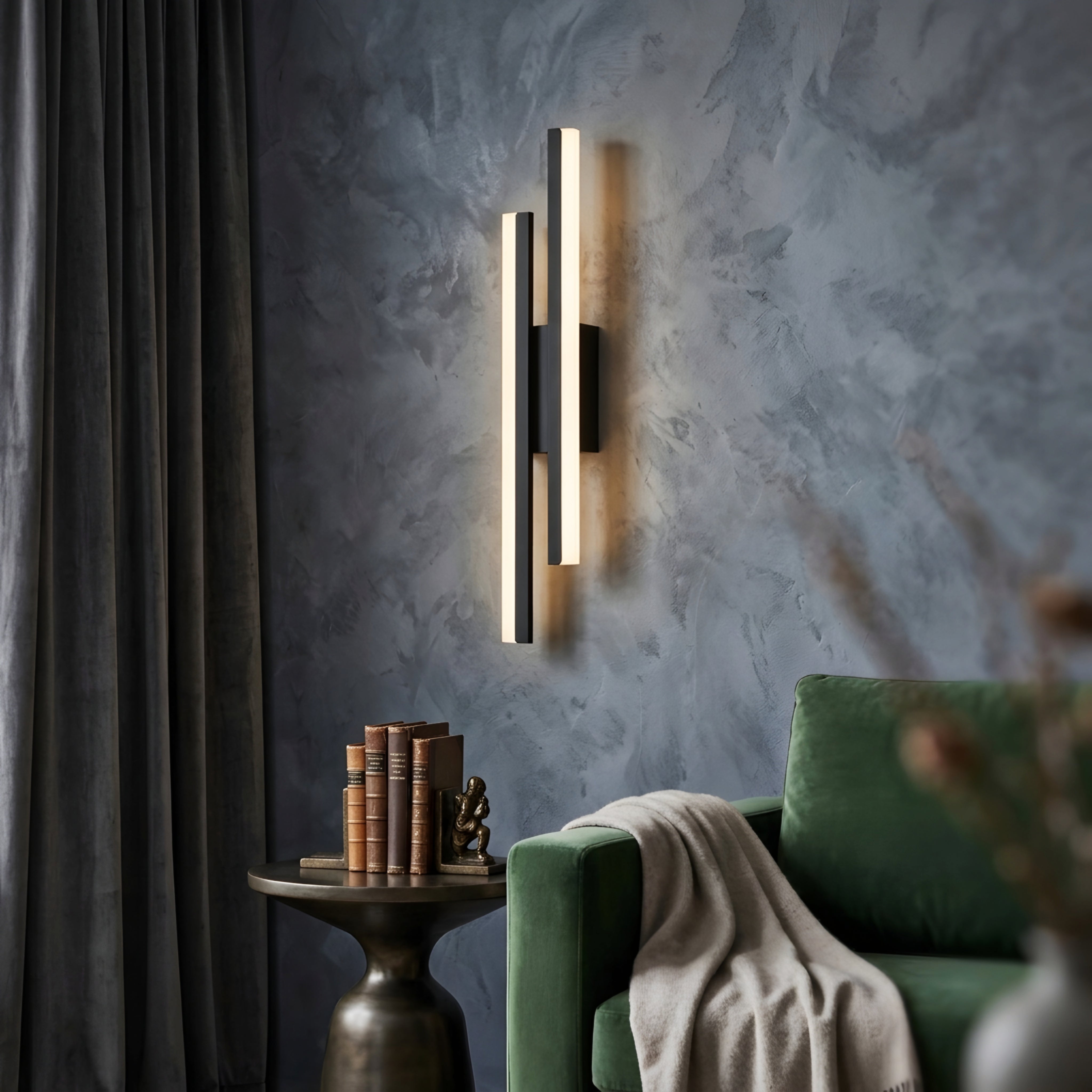 Orvane LED Wall Sconce – Modern Vertical Bar Vanity Bathroom Mirror Lighting Fixture