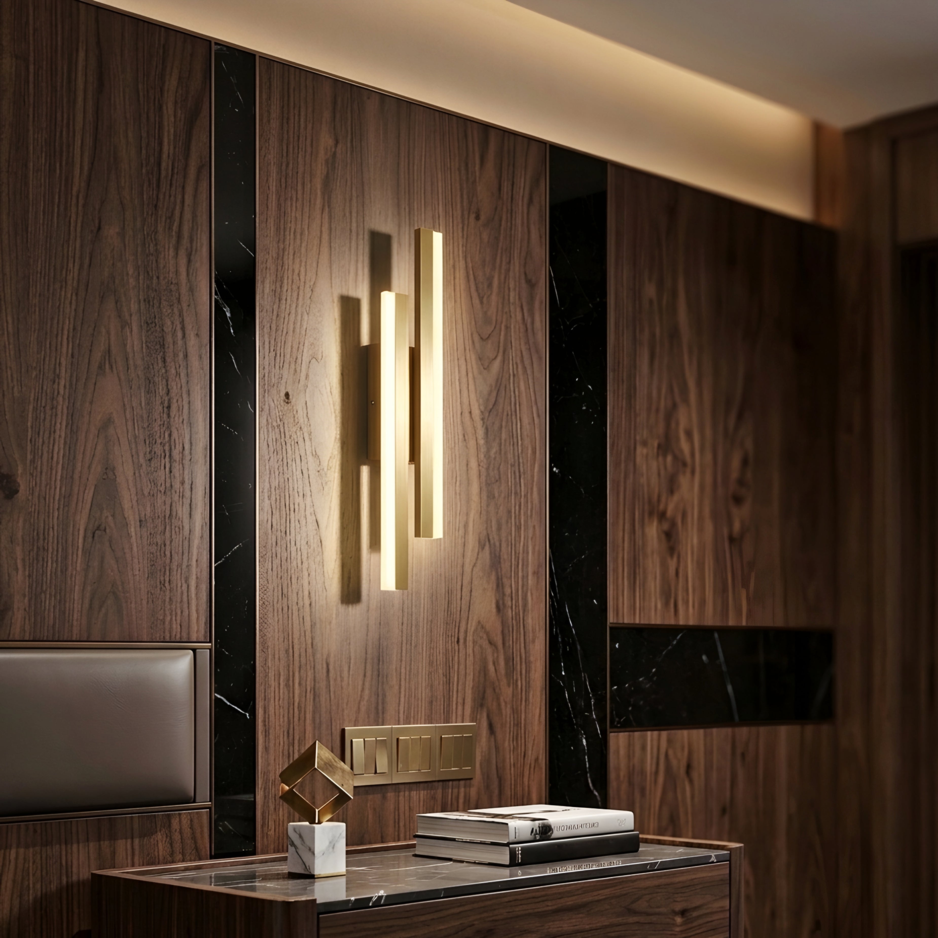 Orvane LED Wall Sconce – Modern Vertical Bar Vanity Bathroom Mirror Lighting Fixture