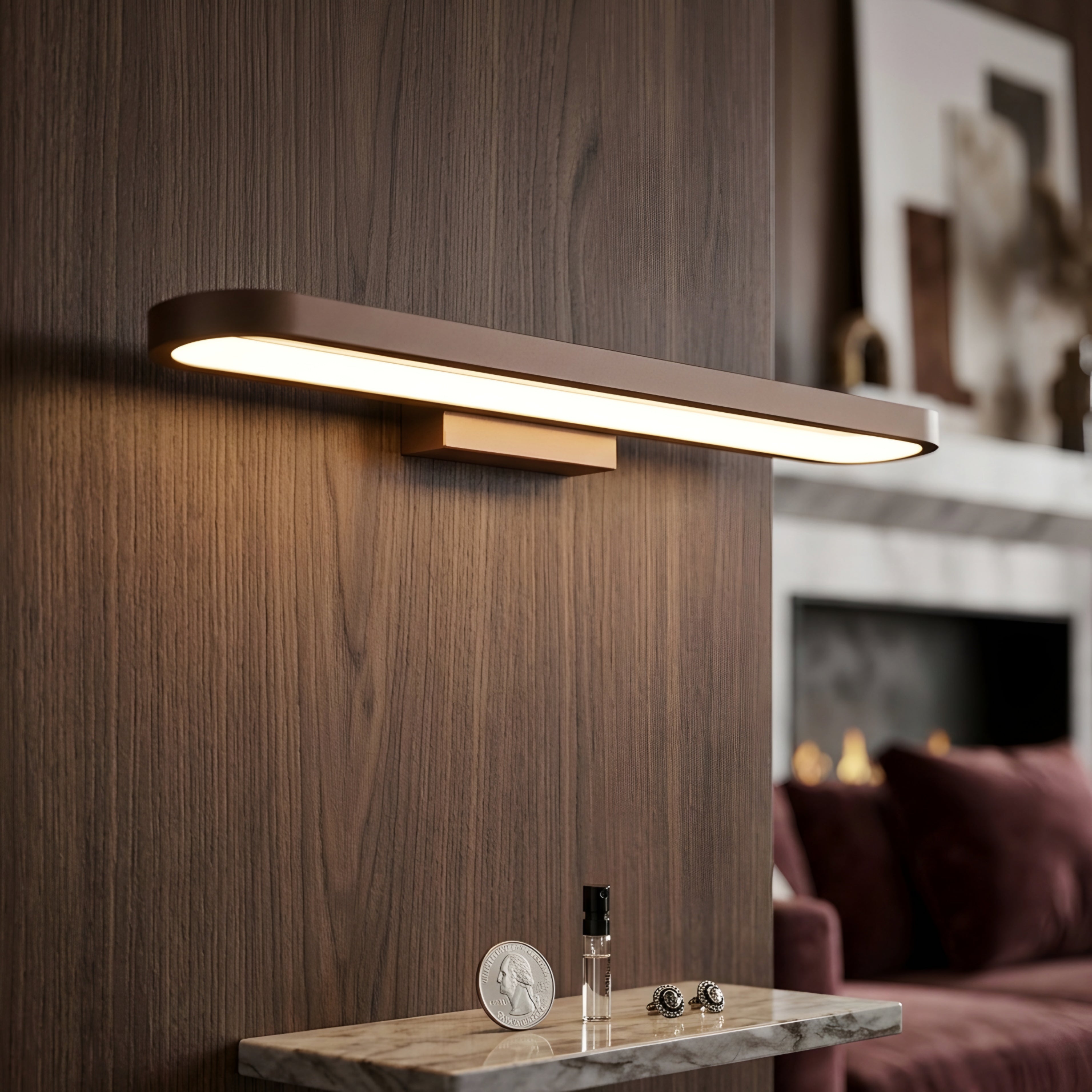 Liora LED Vanity Light Bar – Modern Minimalist Bathroom Mirror Linear Wall Lighting Fixture