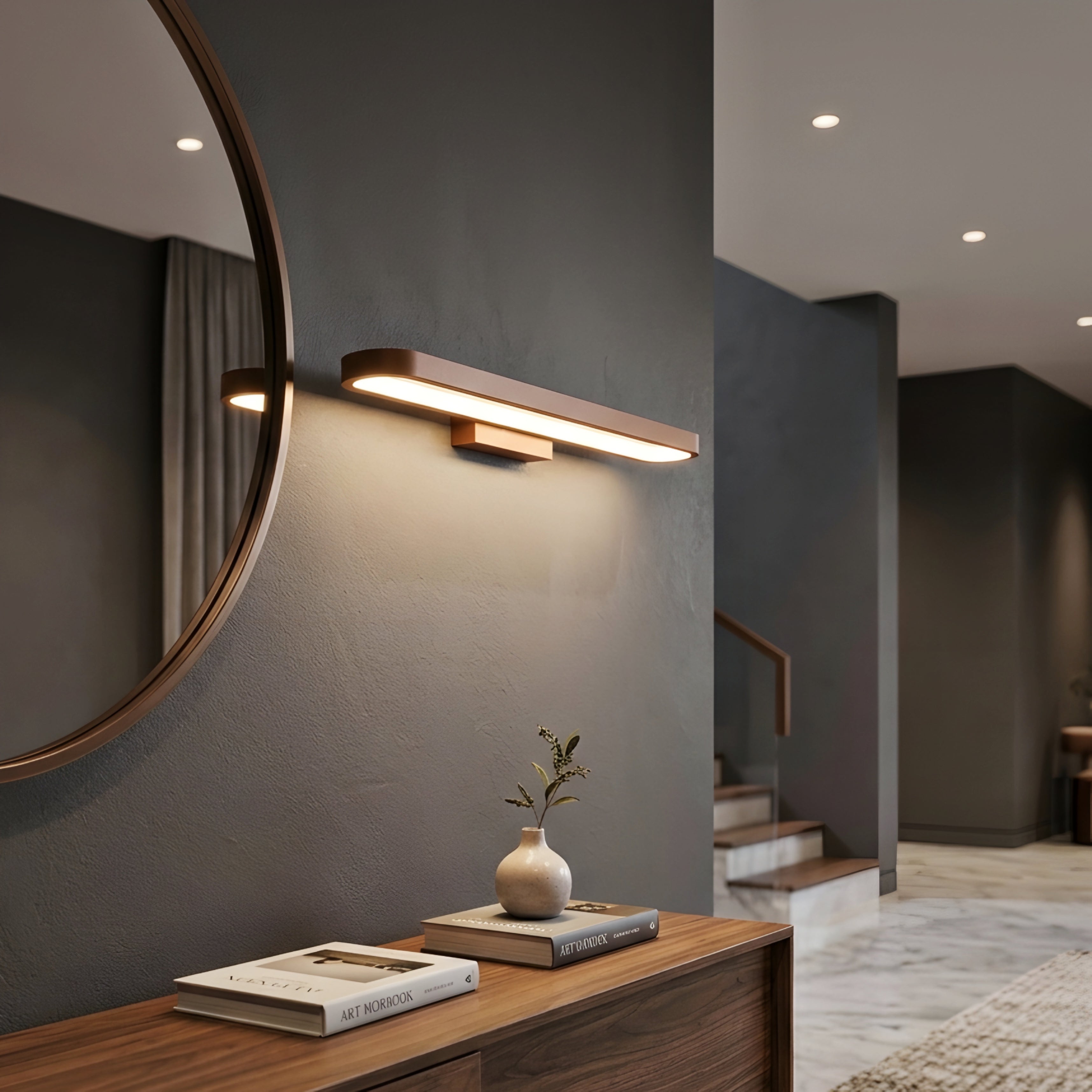 Liora LED Vanity Light Bar – Modern Minimalist Bathroom Mirror Linear Wall Lighting Fixture