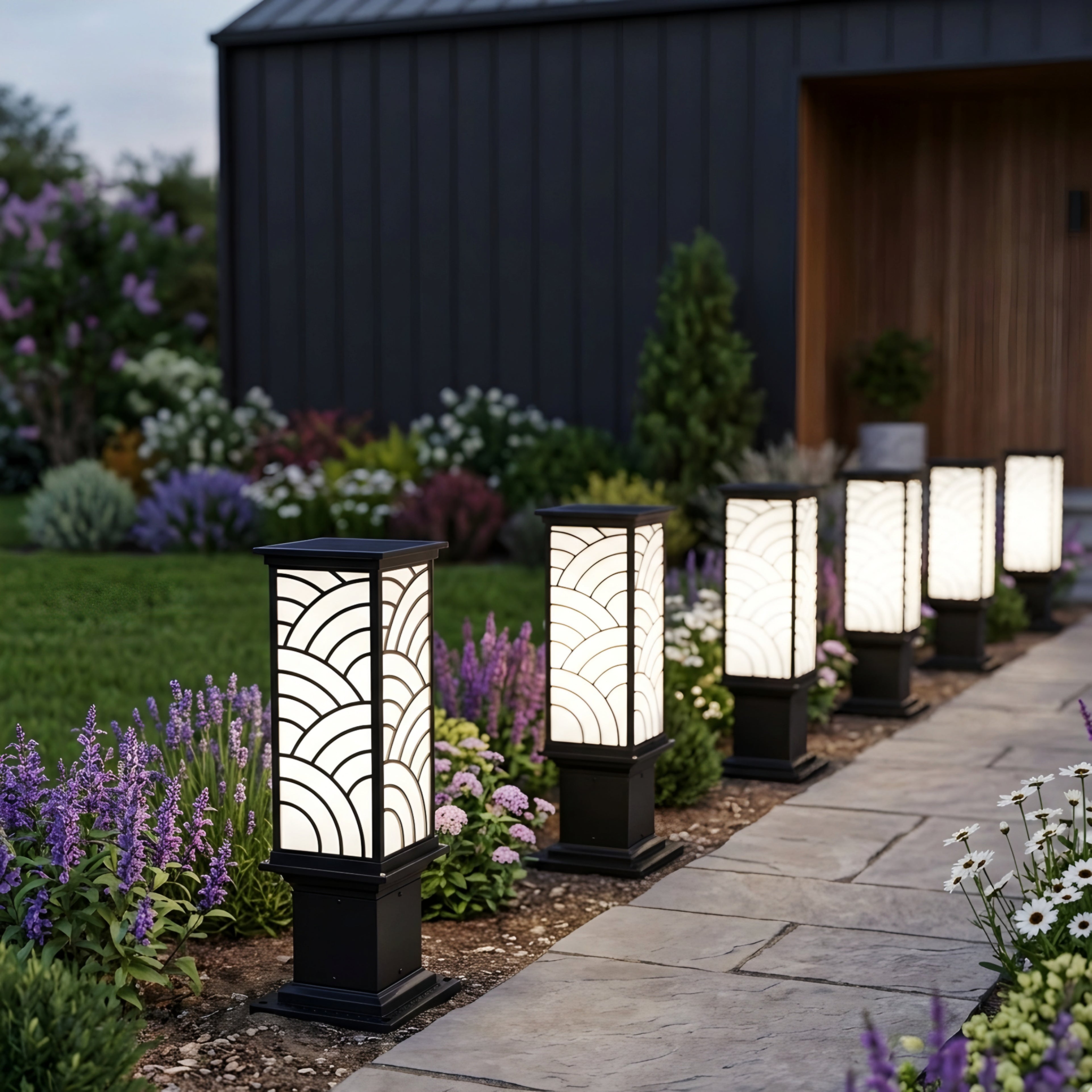 Arclume Outdoor Bollard Light – Modern LED Waterproof Pathway Garden Landscape Walkway Lighting Fixture