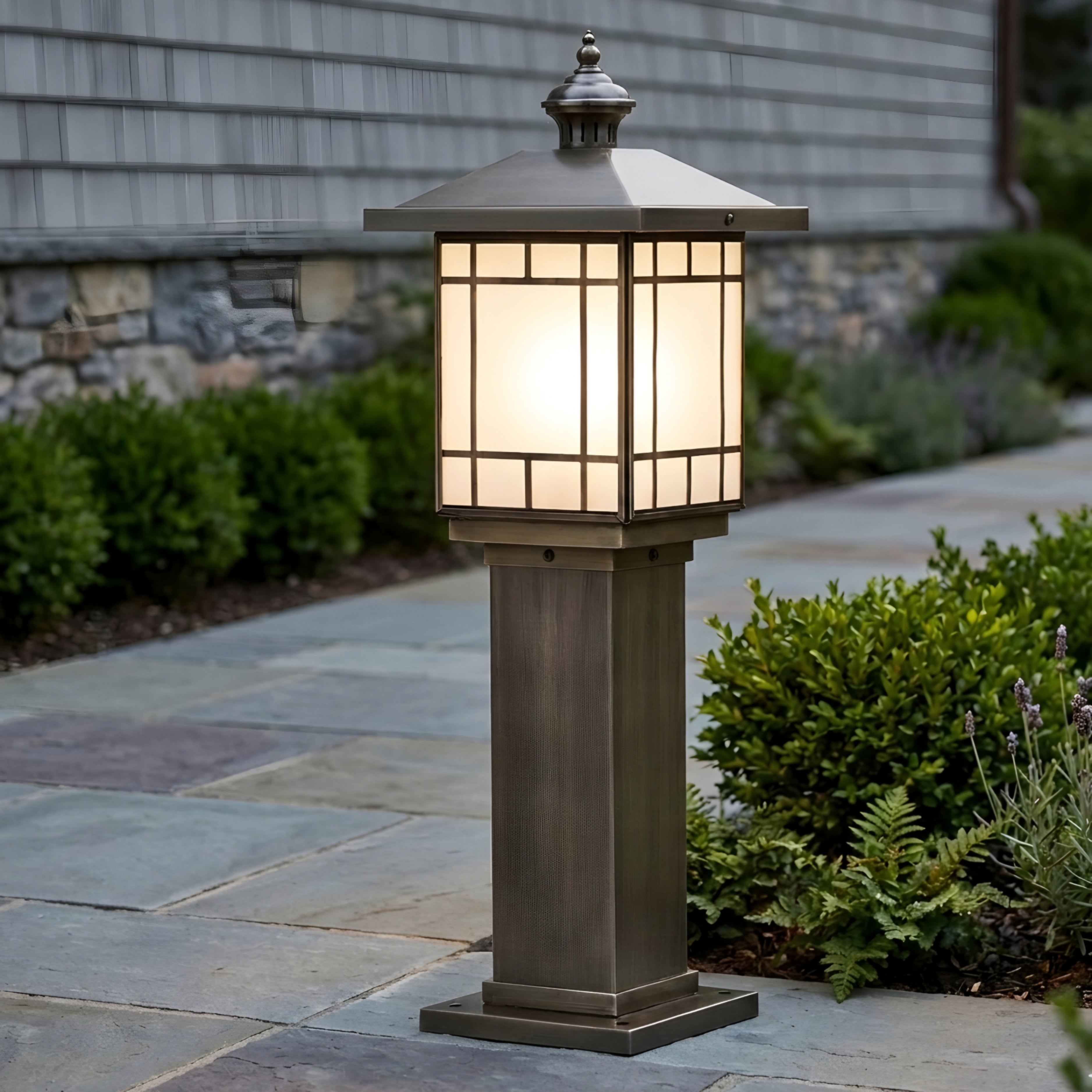 Bravelle LED Bollard Light – Waterproof Outdoor Pathway Landscape Garden Walkway Lighting