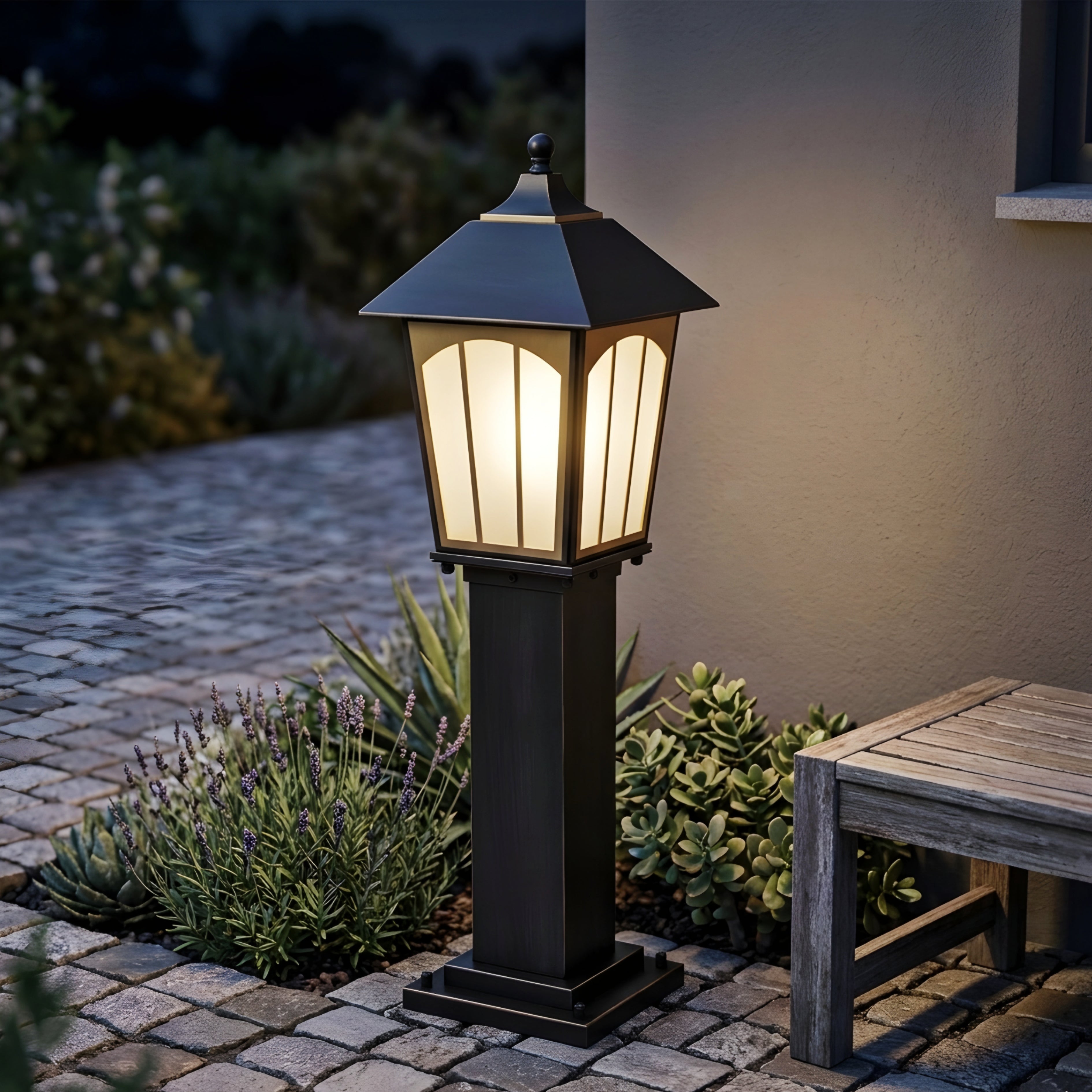 Ardell Lantern Path Light – Outdoor Waterproof LED Garden Walkway Landscape Lighting