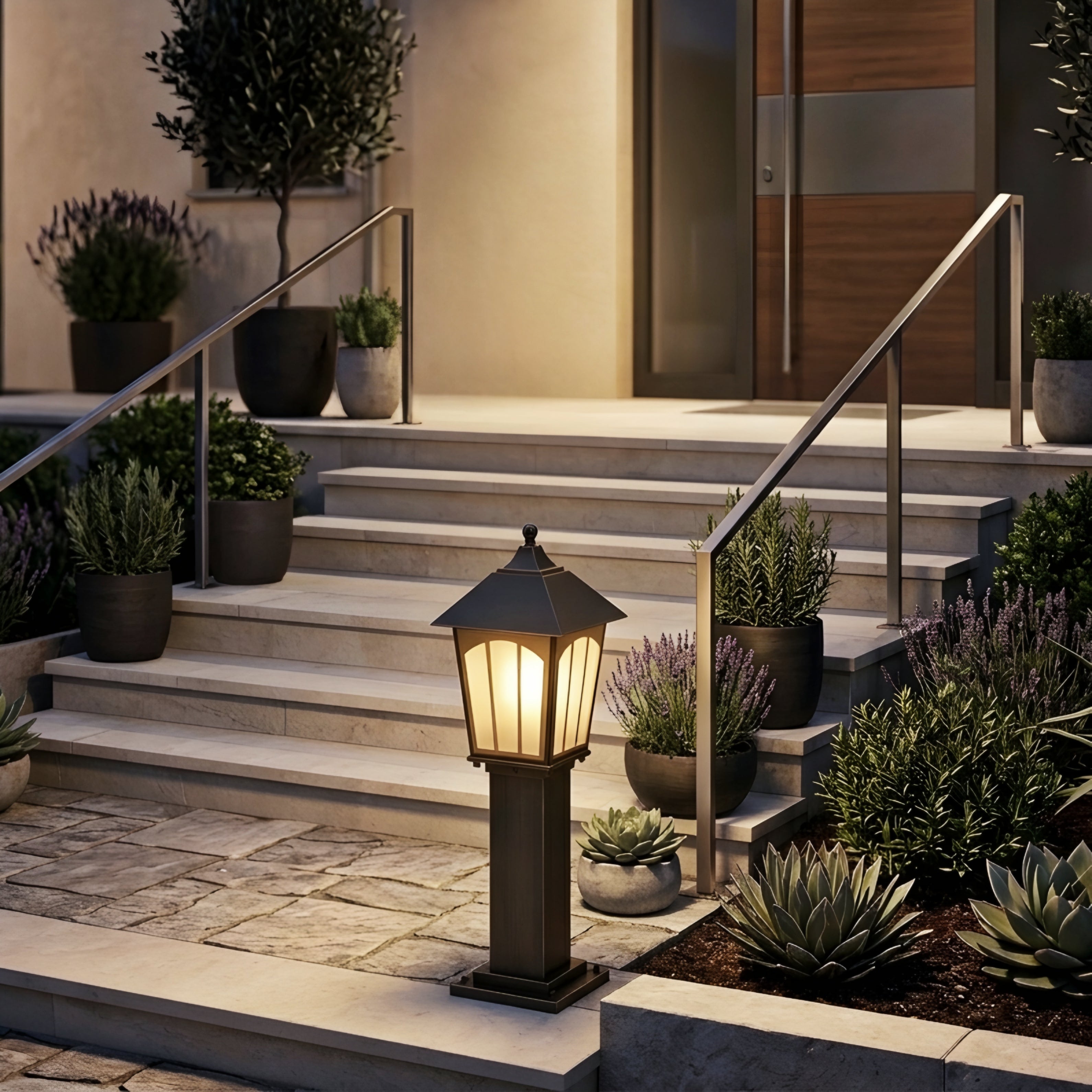 Ardell Lantern Path Light – Outdoor Waterproof LED Garden Walkway Landscape Lighting