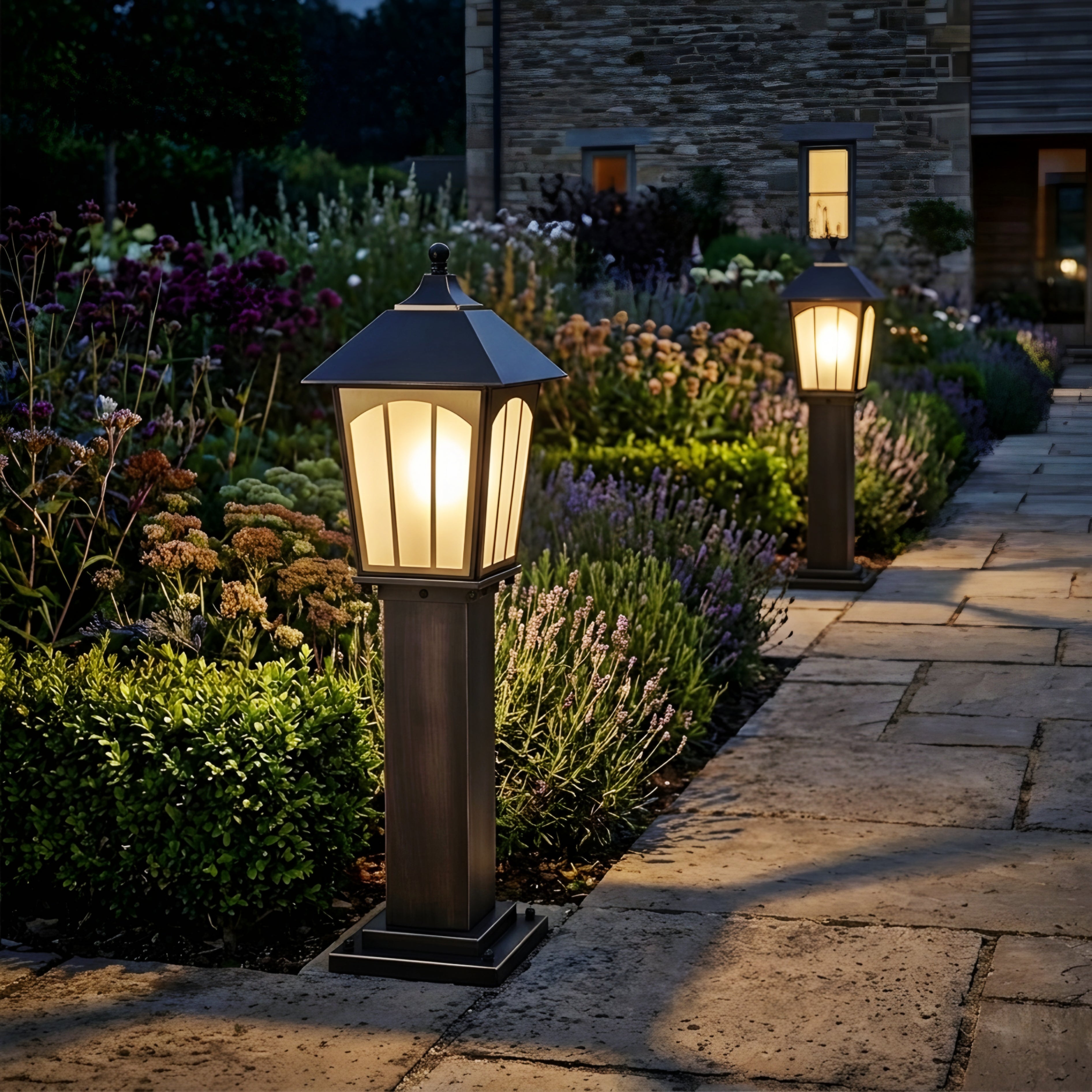 Ardell Lantern Path Light – Outdoor Waterproof LED Garden Walkway Landscape Lighting
