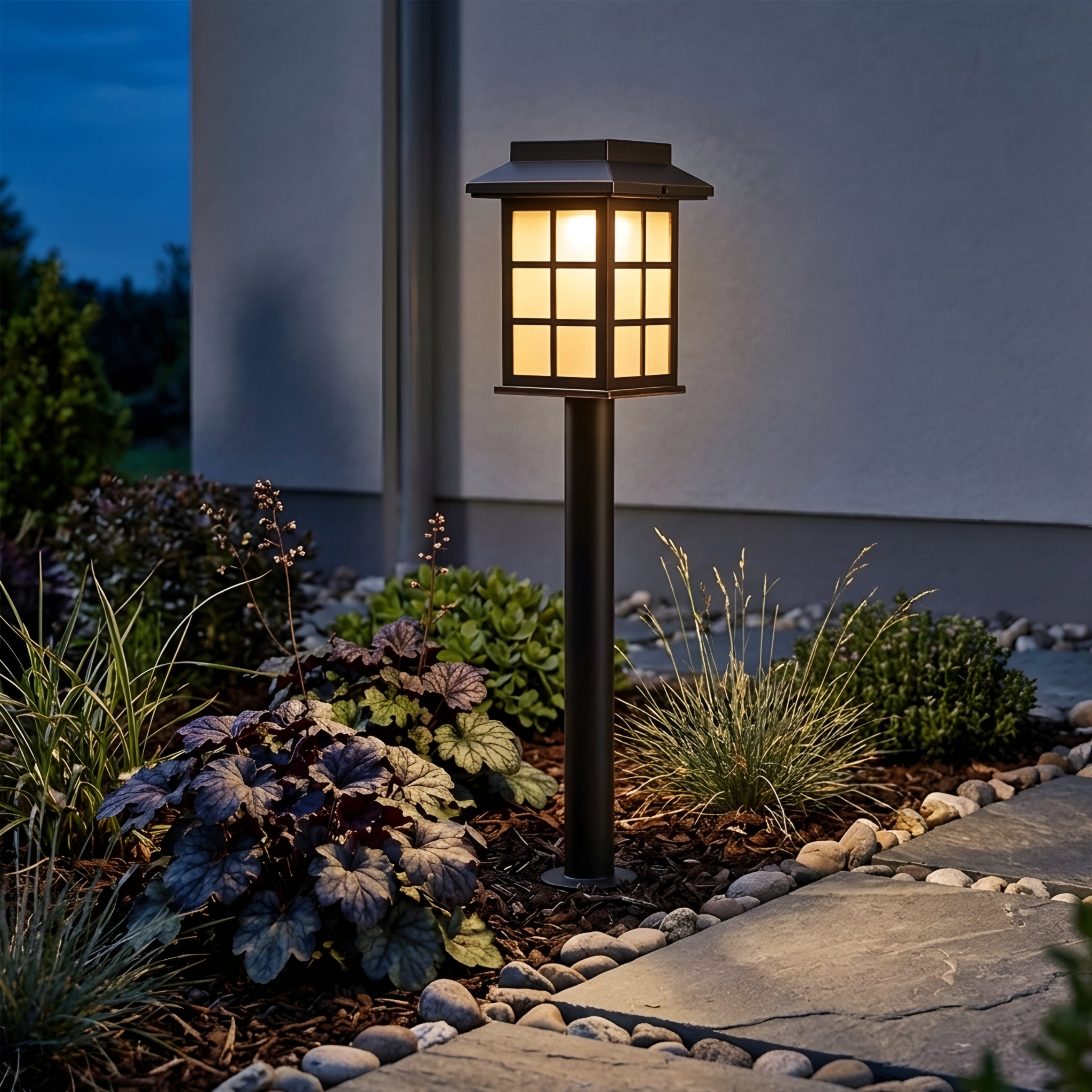 Solvyn Square Path Light – Solar LED Outdoor Garden Walkway Landscape Lighting
