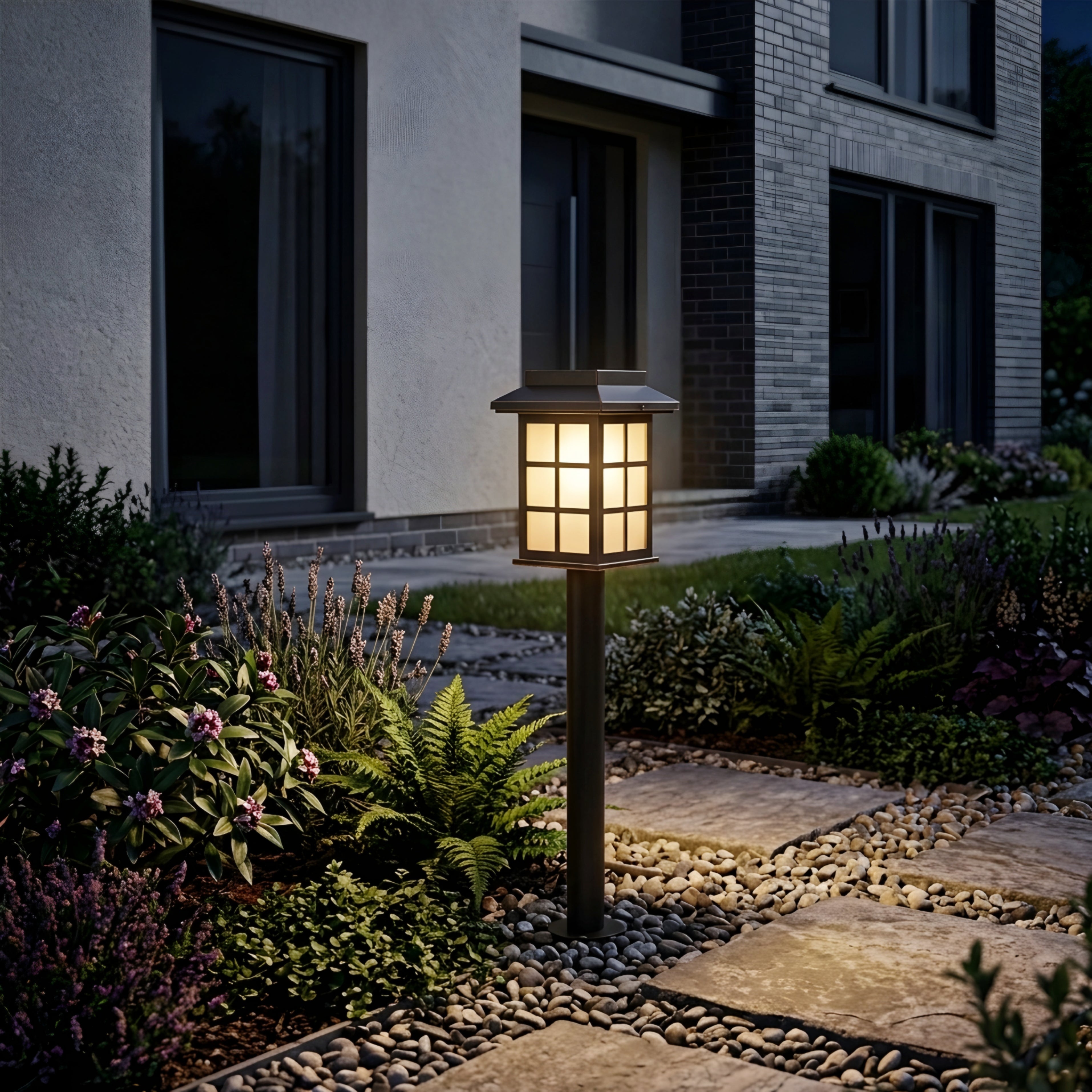 Solvyn Square Path Light – Solar LED Outdoor Garden Walkway Landscape Lighting
