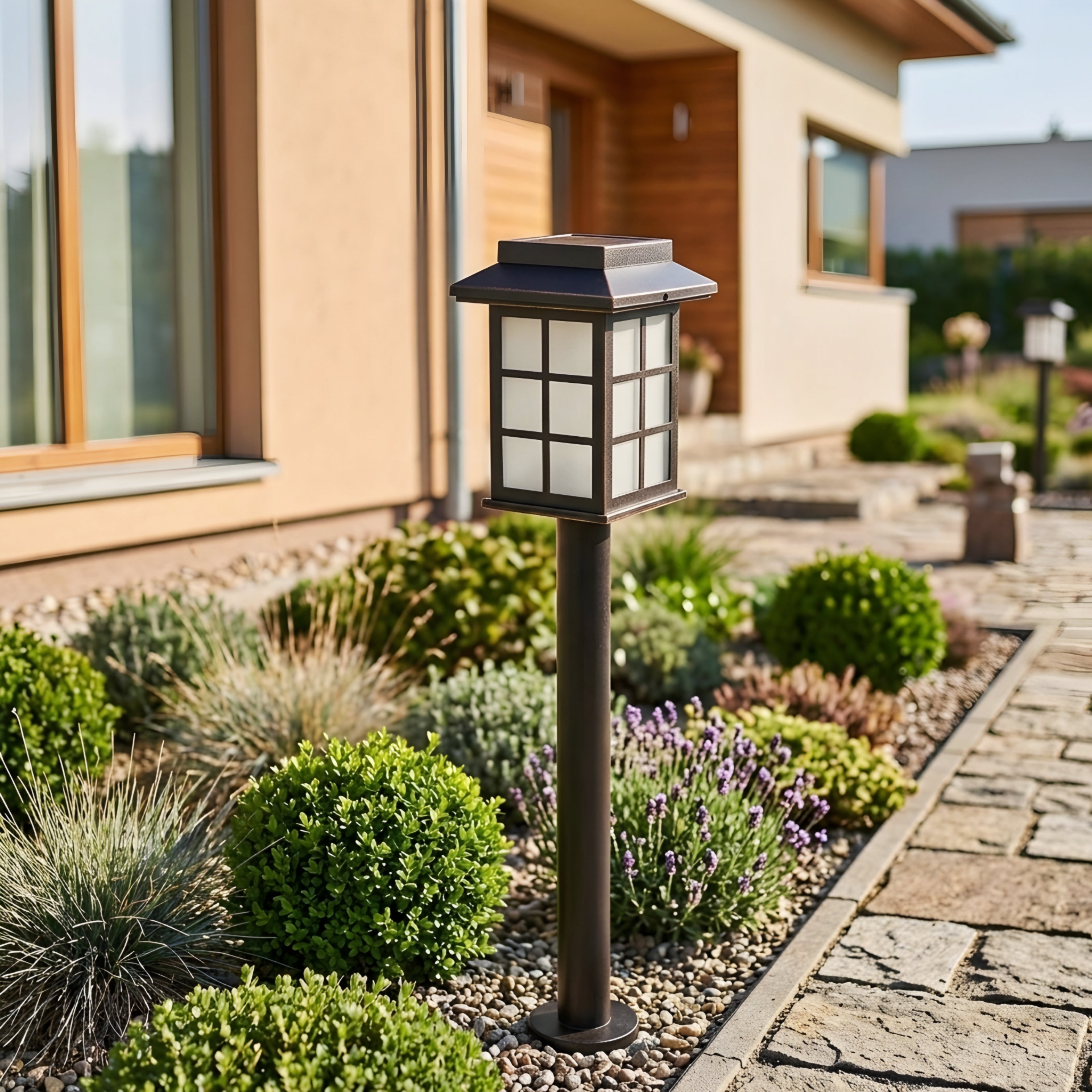 Solvyn Square Path Light – Solar LED Outdoor Garden Walkway Landscape Lighting
