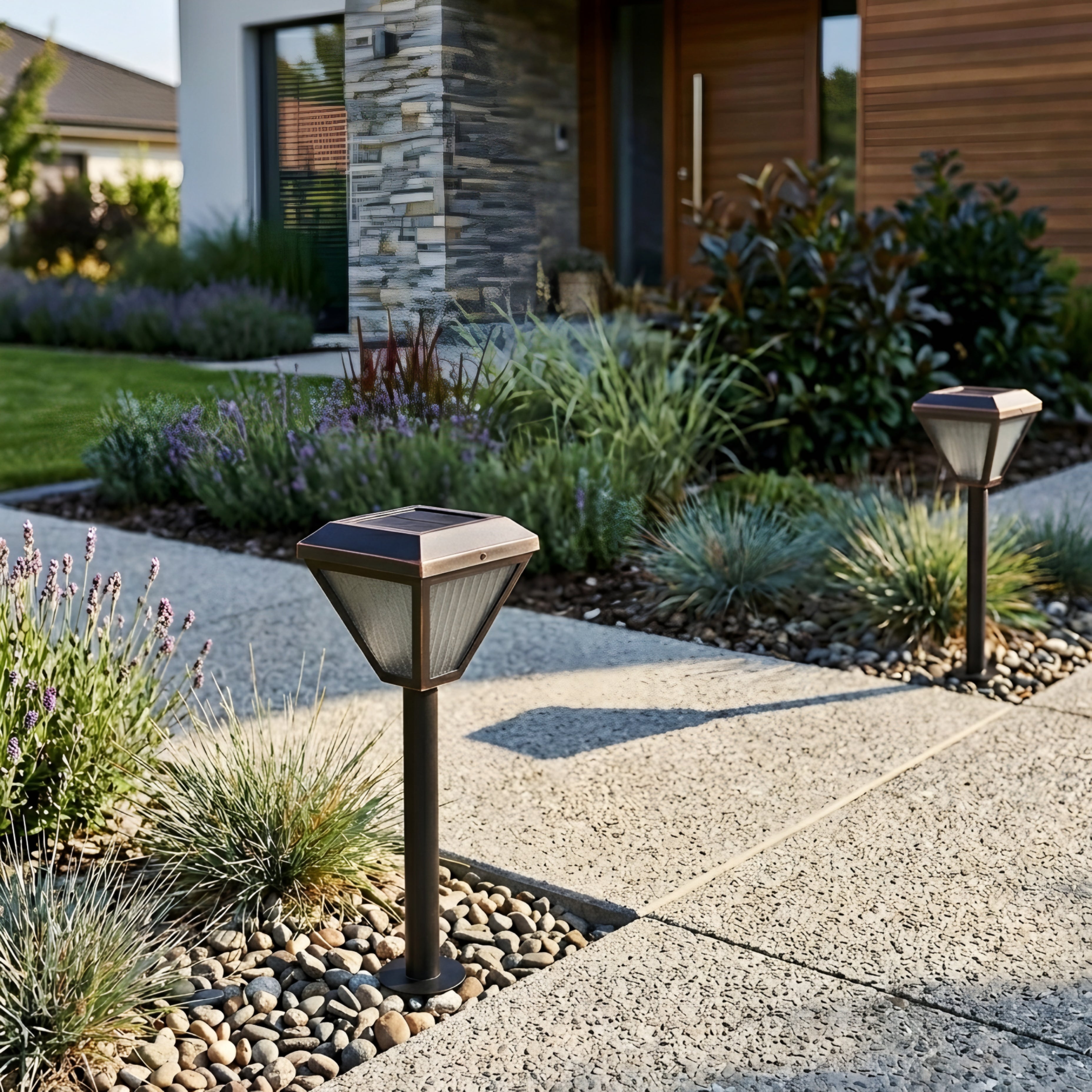 Vireon Modern Path Light – LED Waterproof Outdoor Garden Pathway Landscape Lighting Fixture