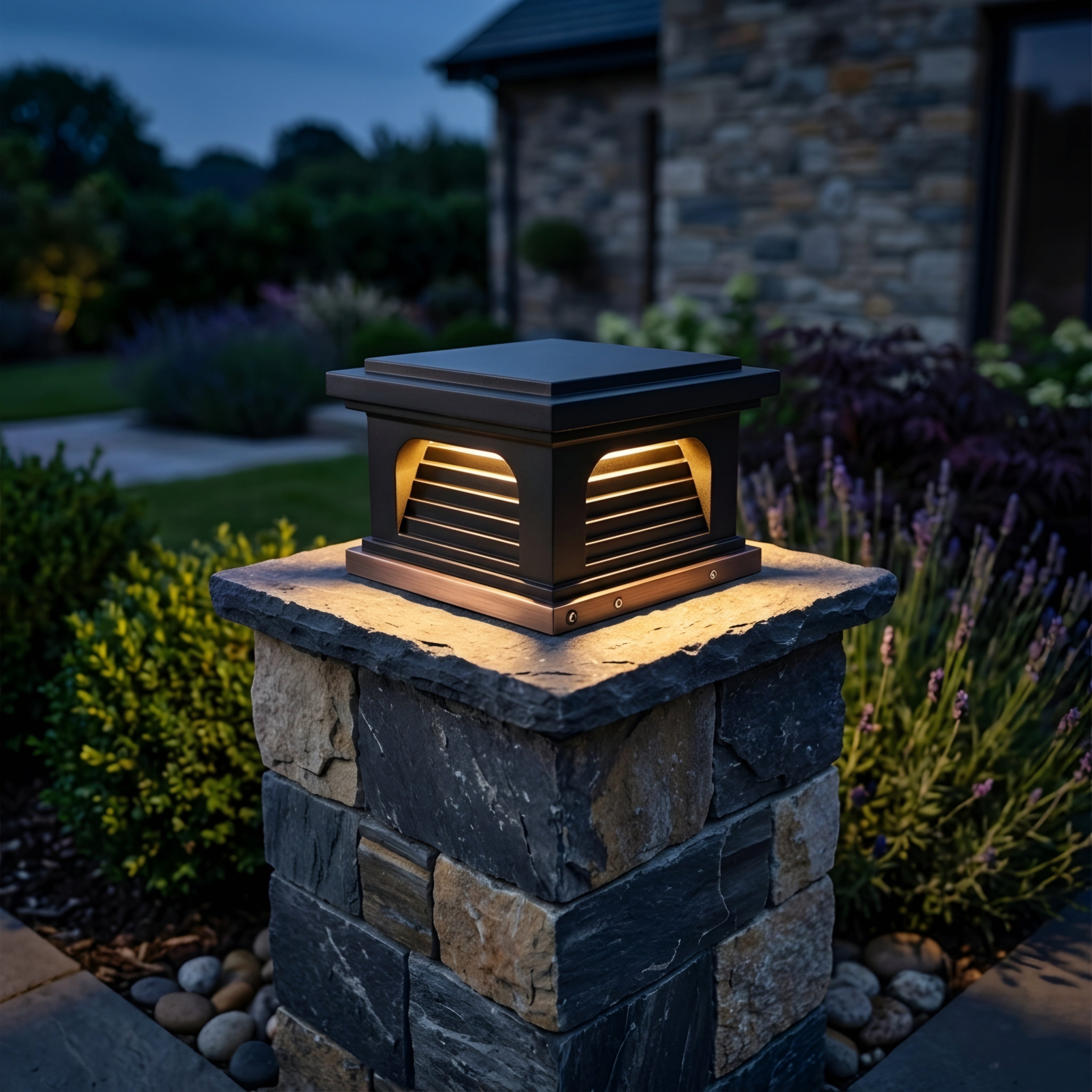 Norex Post Solar Light – LED Waterproof Outdoor Fence Pillar Column Lighting Fixture