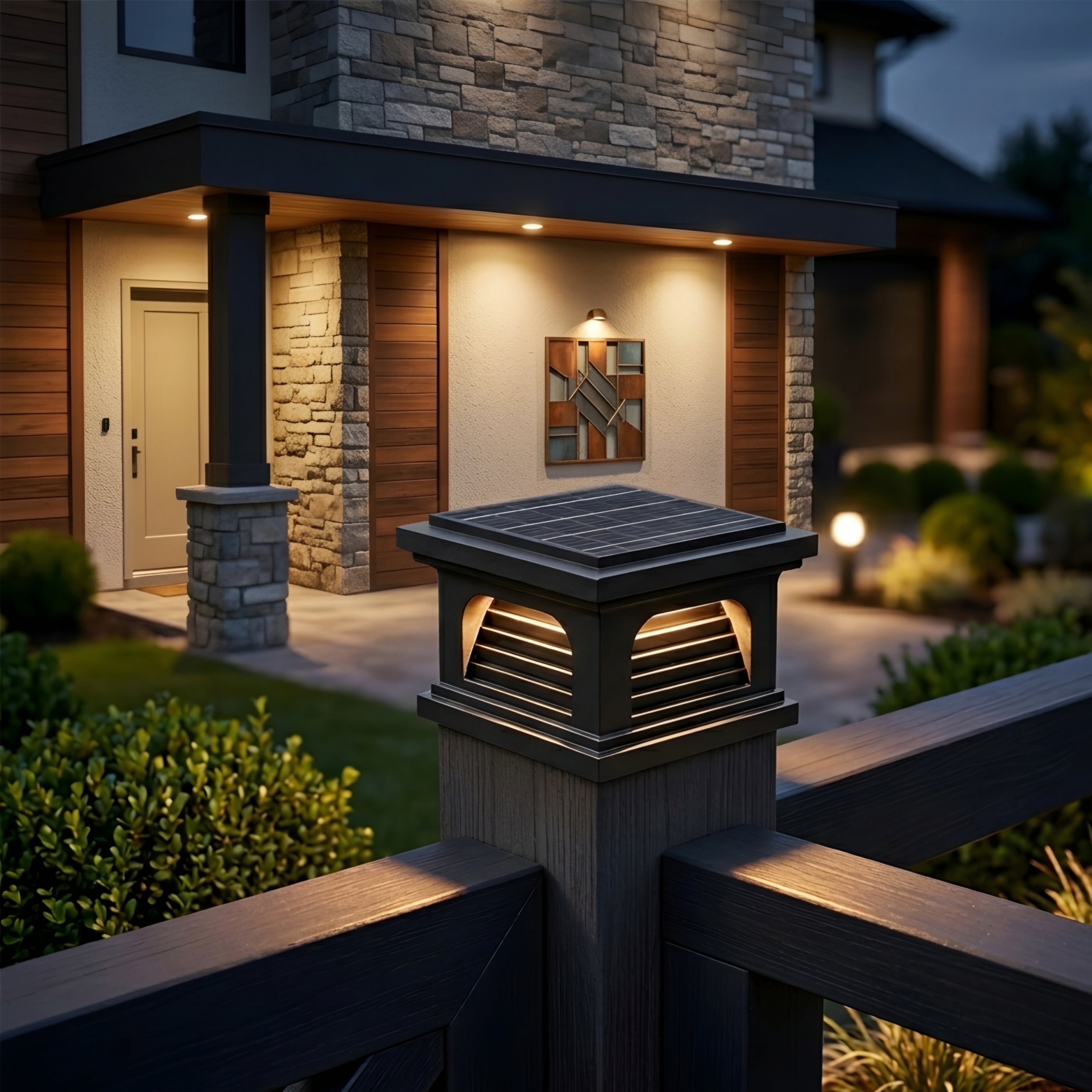 Norex Post Solar Light – LED Waterproof Outdoor Fence Pillar Column Lighting Fixture