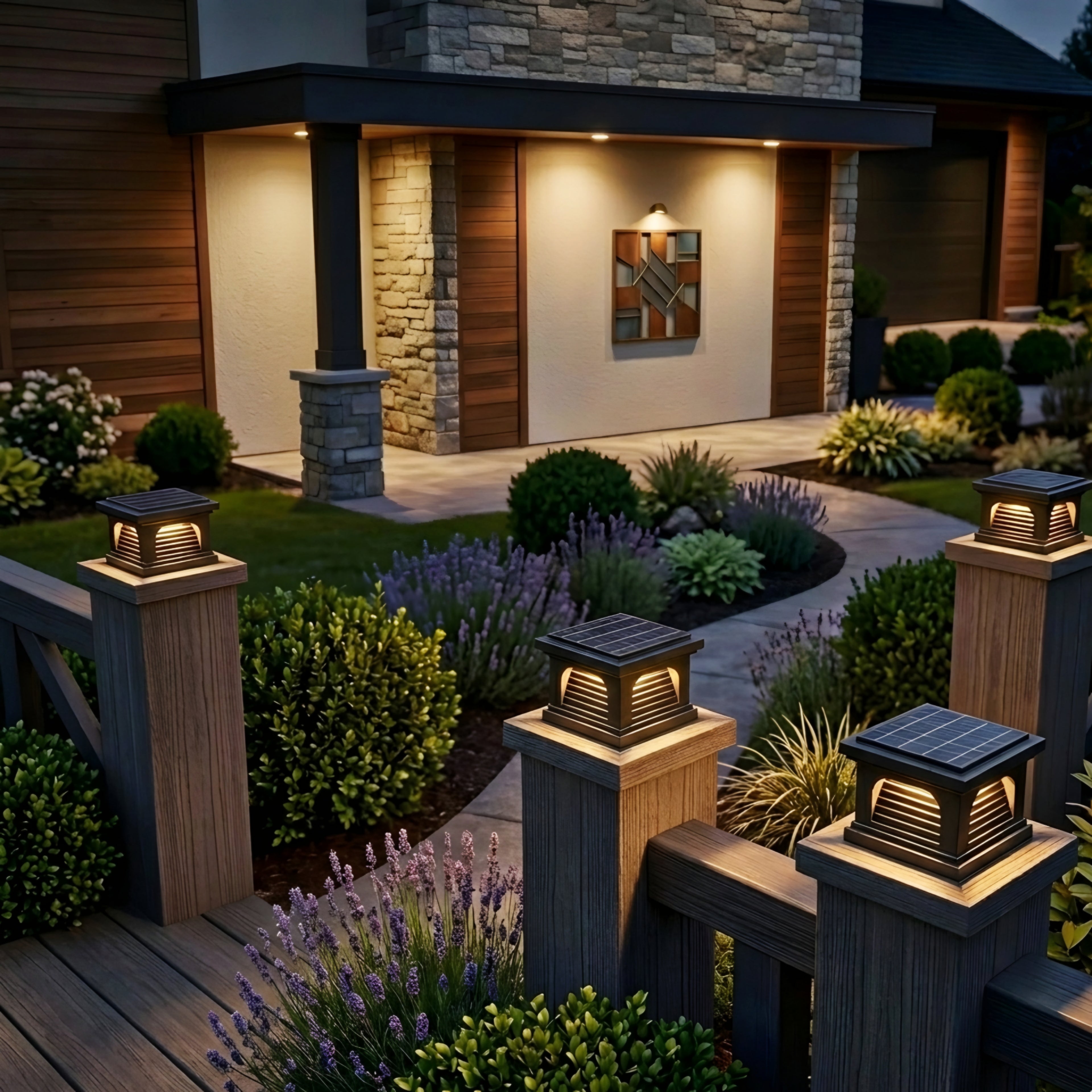 Norex Post Solar Light – LED Waterproof Outdoor Fence Pillar Column Lighting Fixture