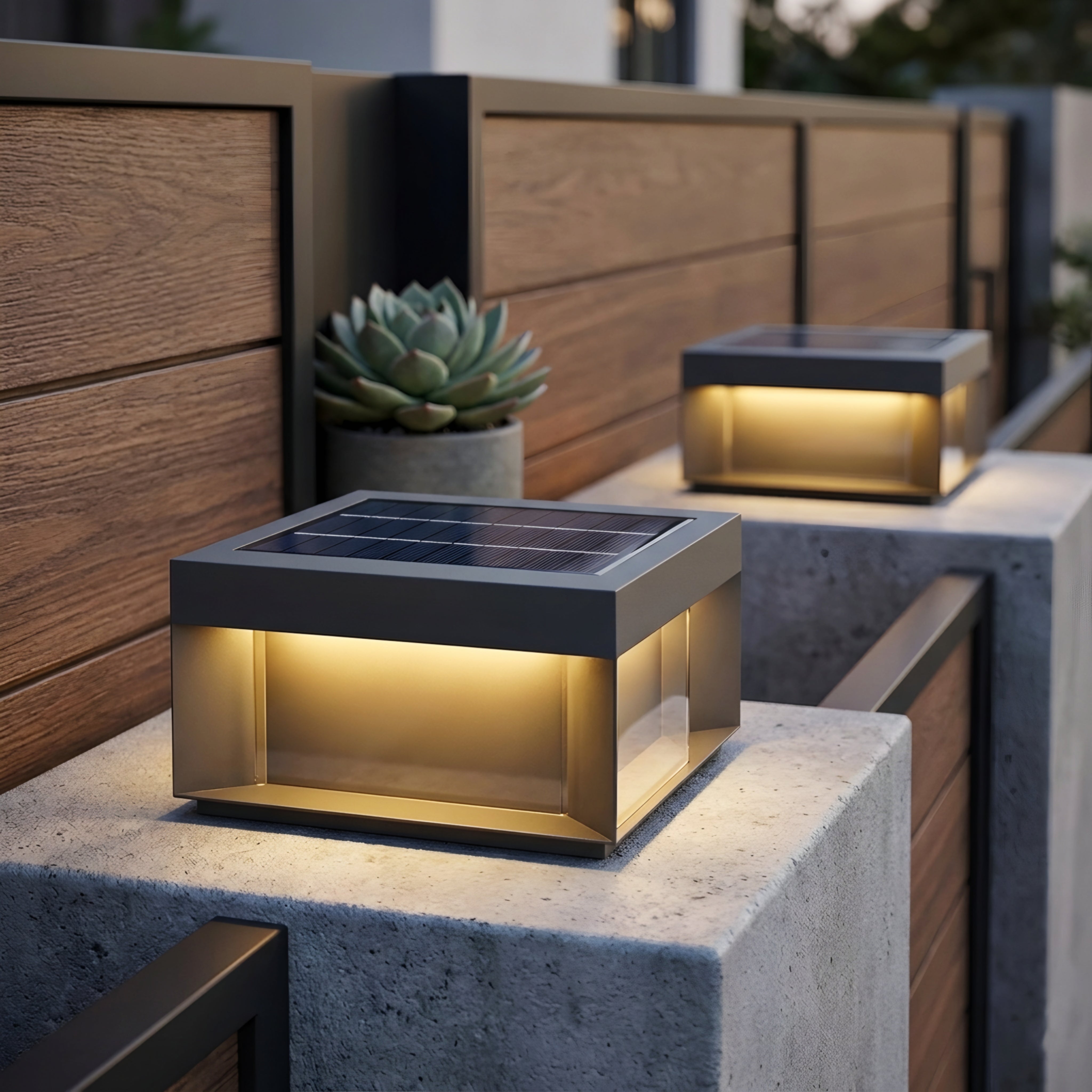 Vetra Cube Post Light – LED Outdoor Waterproof Fence Pillar Deck Post Cap Landscape Lighting