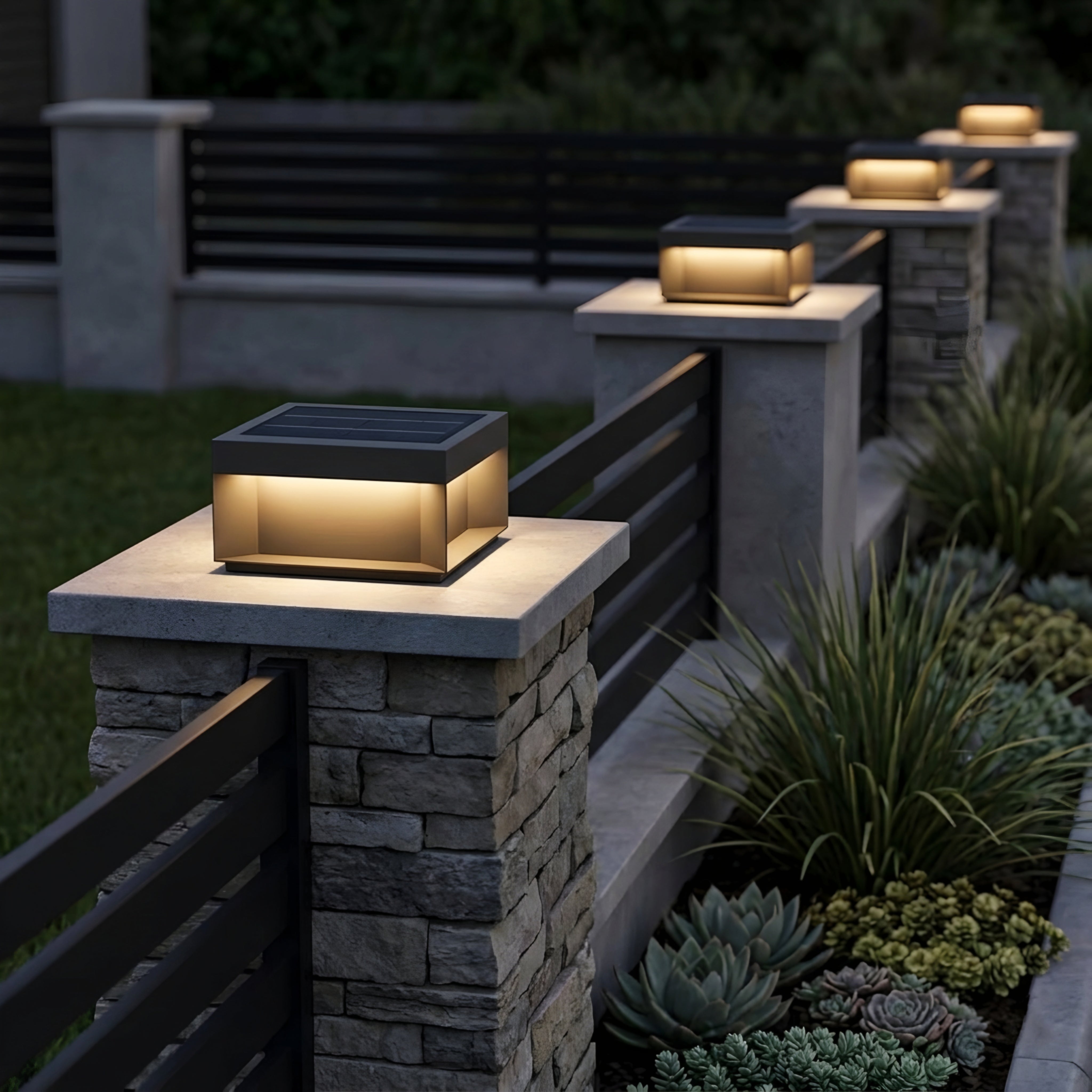 Vetra Cube Post Light – LED Outdoor Waterproof Fence Pillar Deck Post Cap Landscape Lighting