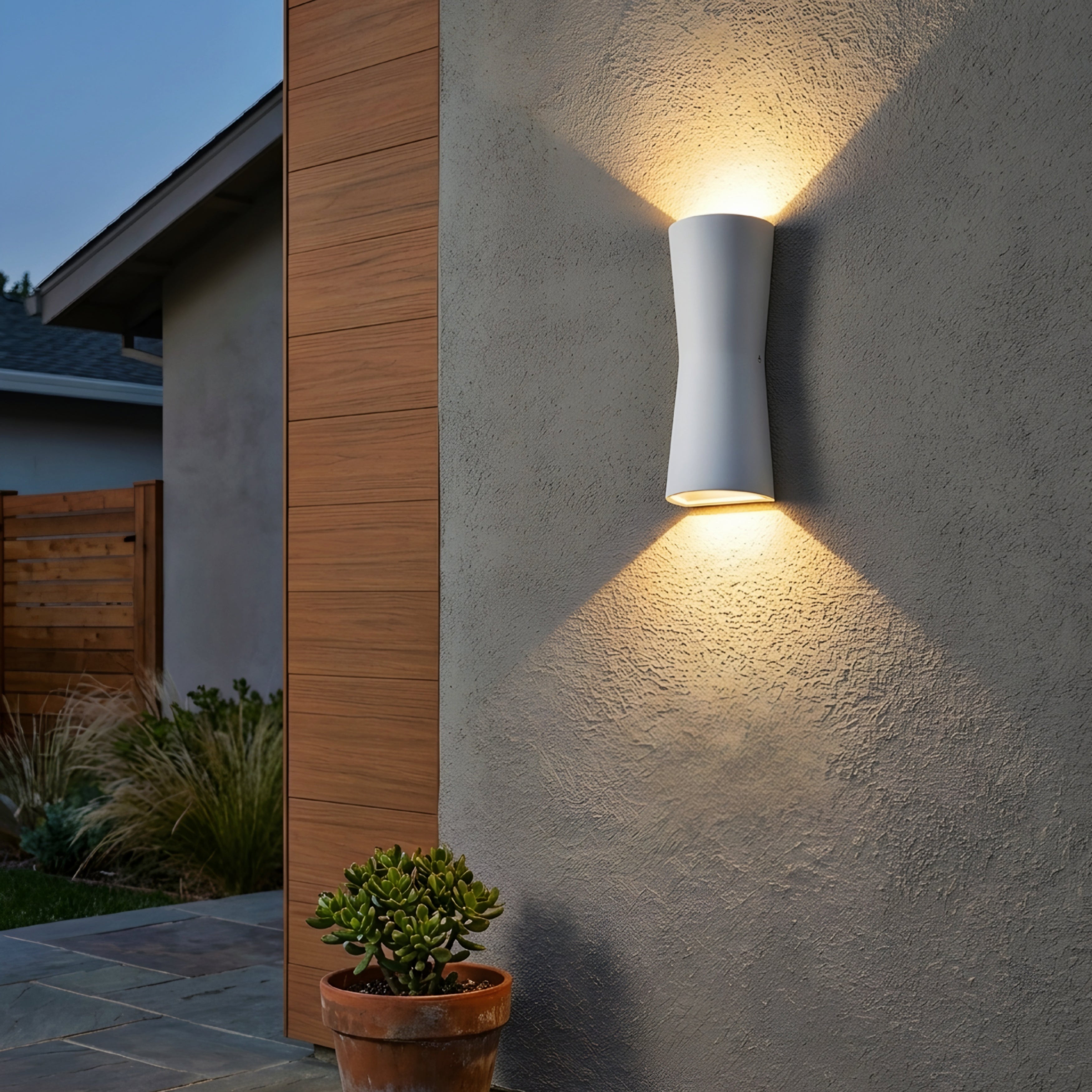 Vortex Cylinder Wall Sconce – Outdoor Wall Sconces Modern LED Up Down Light Fixture Patio