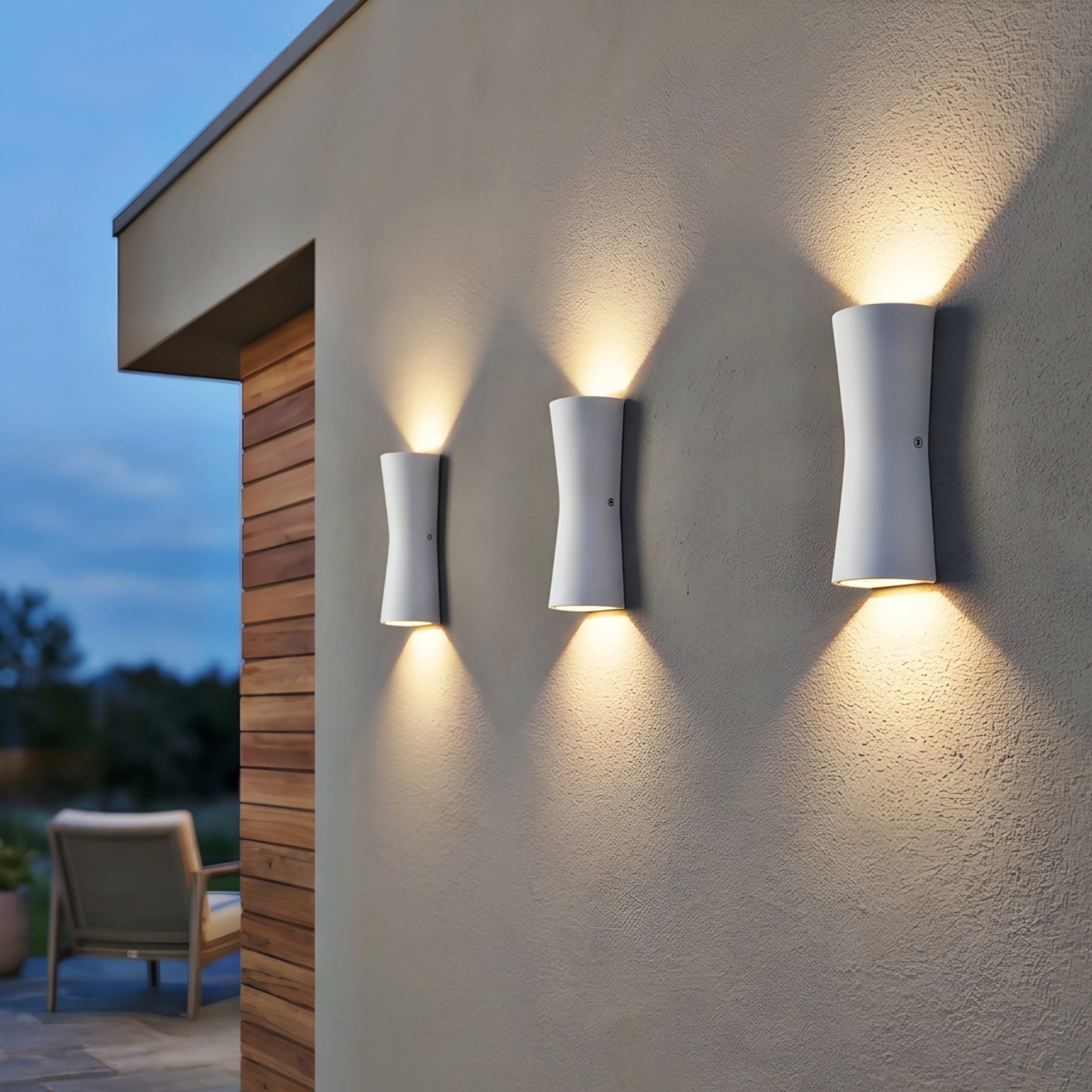 Vortex Cylinder Wall Sconce – Outdoor Wall Sconces Modern LED Up Down Light Fixture Patio