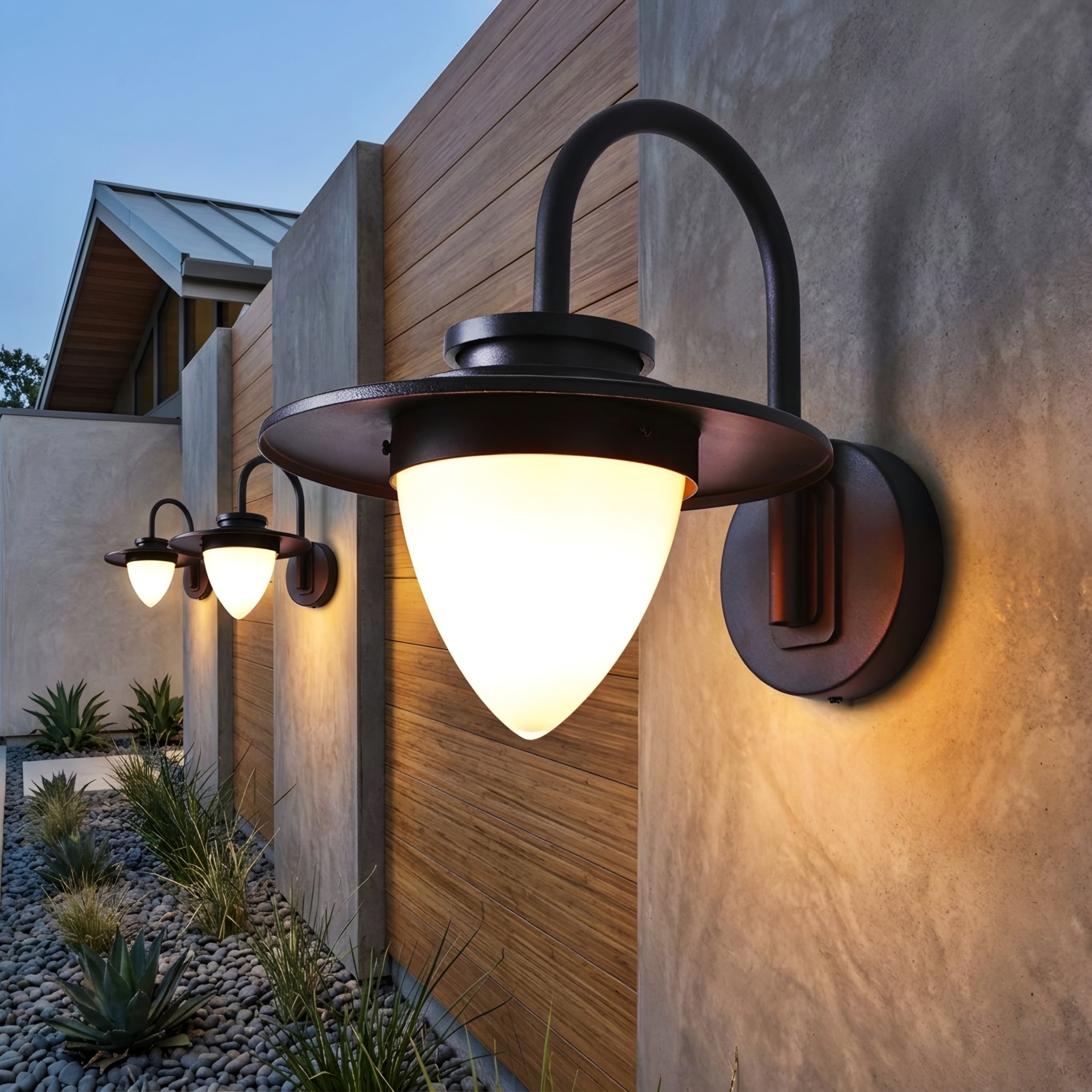 Ashford Lantern Wall Sconce – Outdoor Wall Light Fixture Black Farmhouse Decorative Lighting Porch Patio