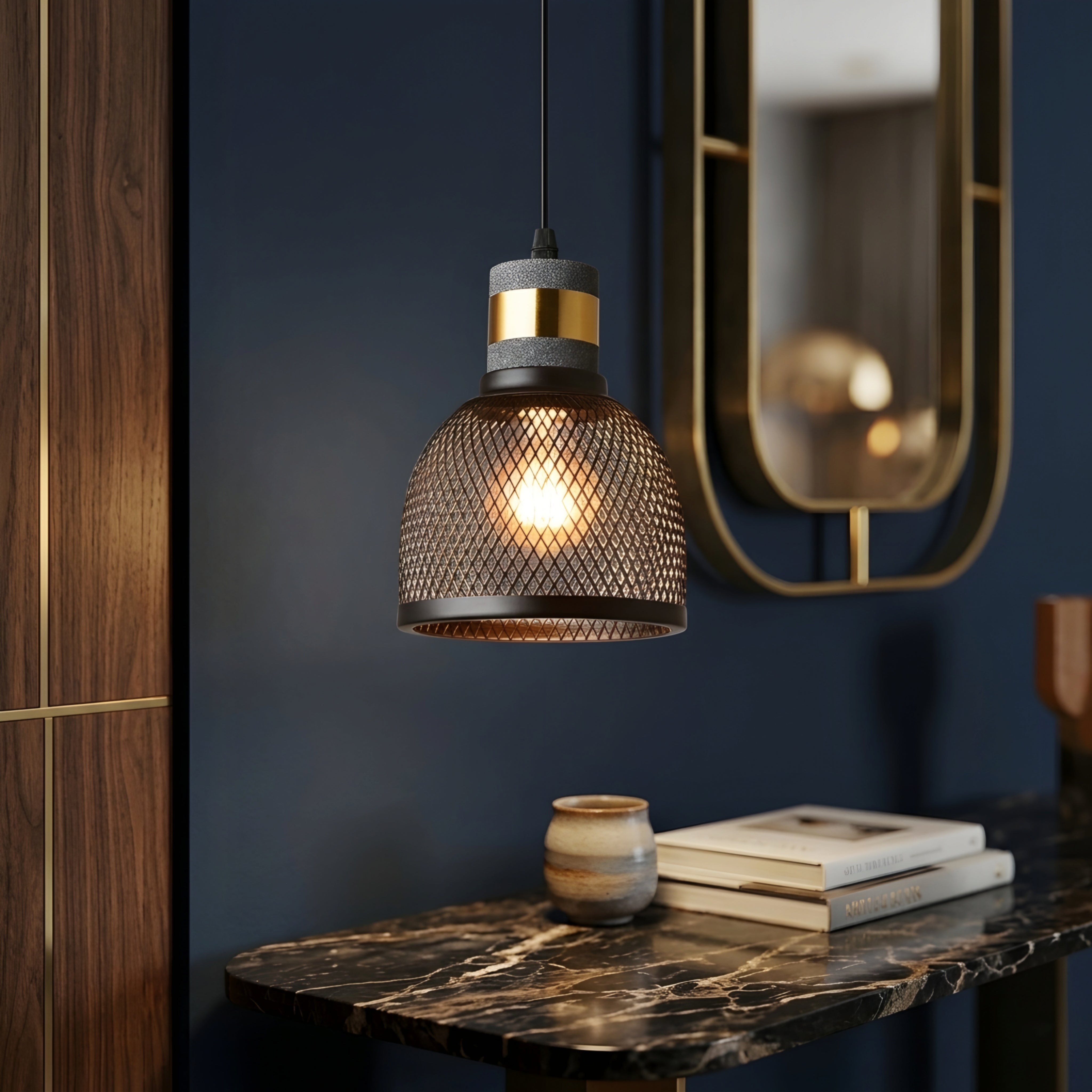 Straton Pendant Light – Industrial Black Smoked Glass Cylinder Hanging Ceiling Kitchen Island Dining Room