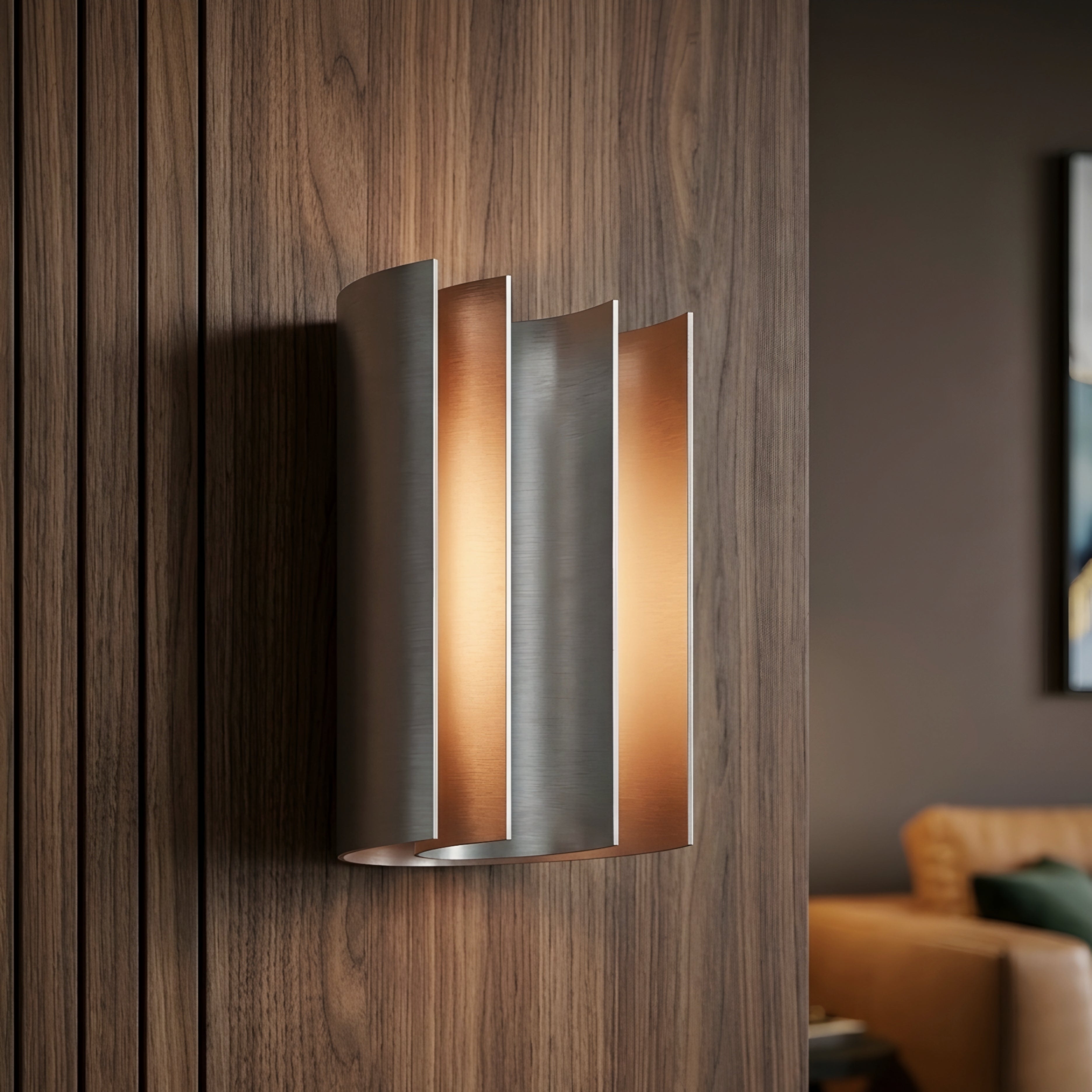 Stratum Vertical Wall Sconce – Modern Metal Decorative Lighting Fixture Living Room Bedroom