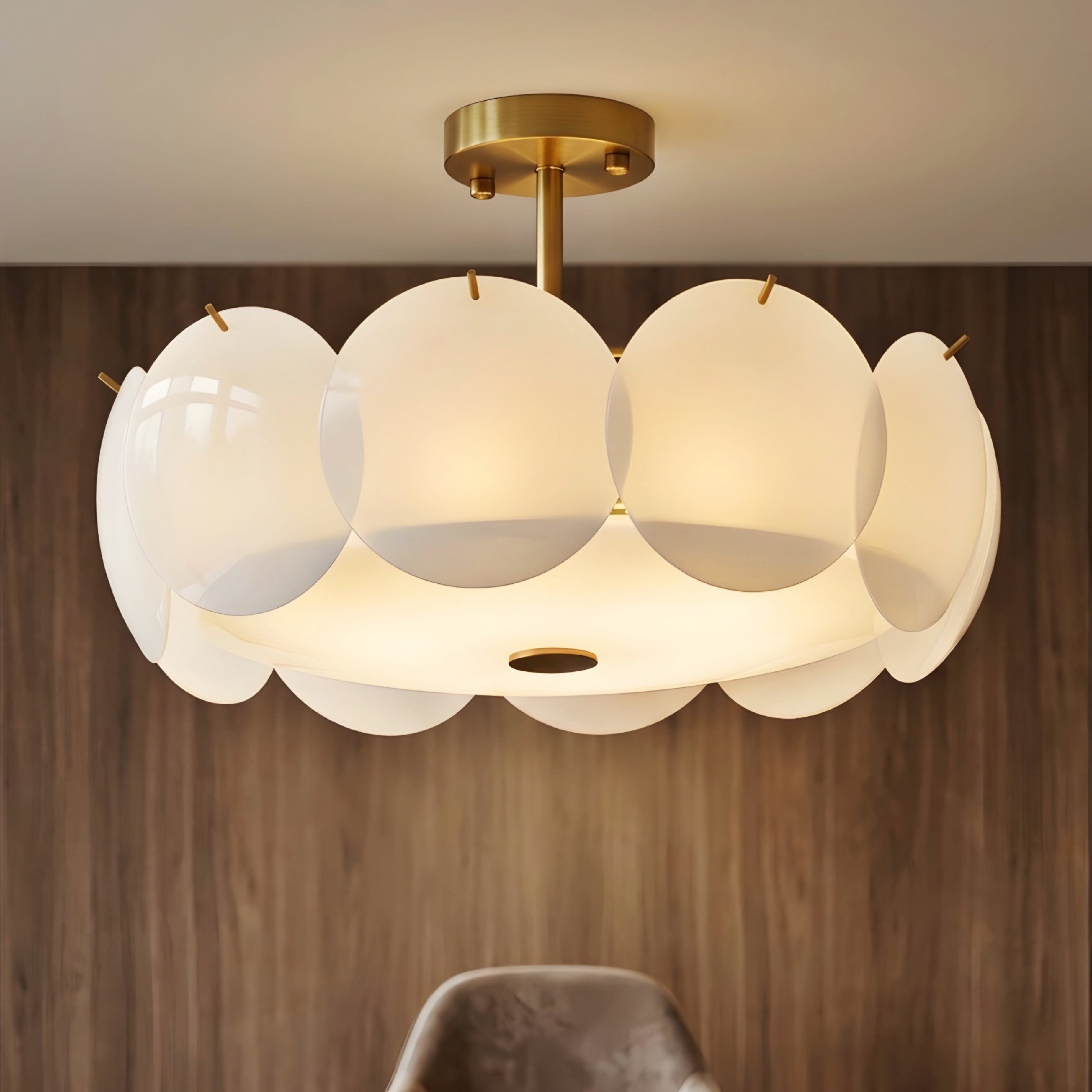 Nuvolux Cloud Pendant Light – Modern White Acrylic Ceiling Light Fixture Dining Room Bedroom Decorative Lighting
