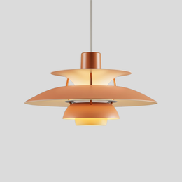 Stratova Tier Pendant Light – Modern White Metal Layered Ceiling Dining Room Kitchen Island Chandelier