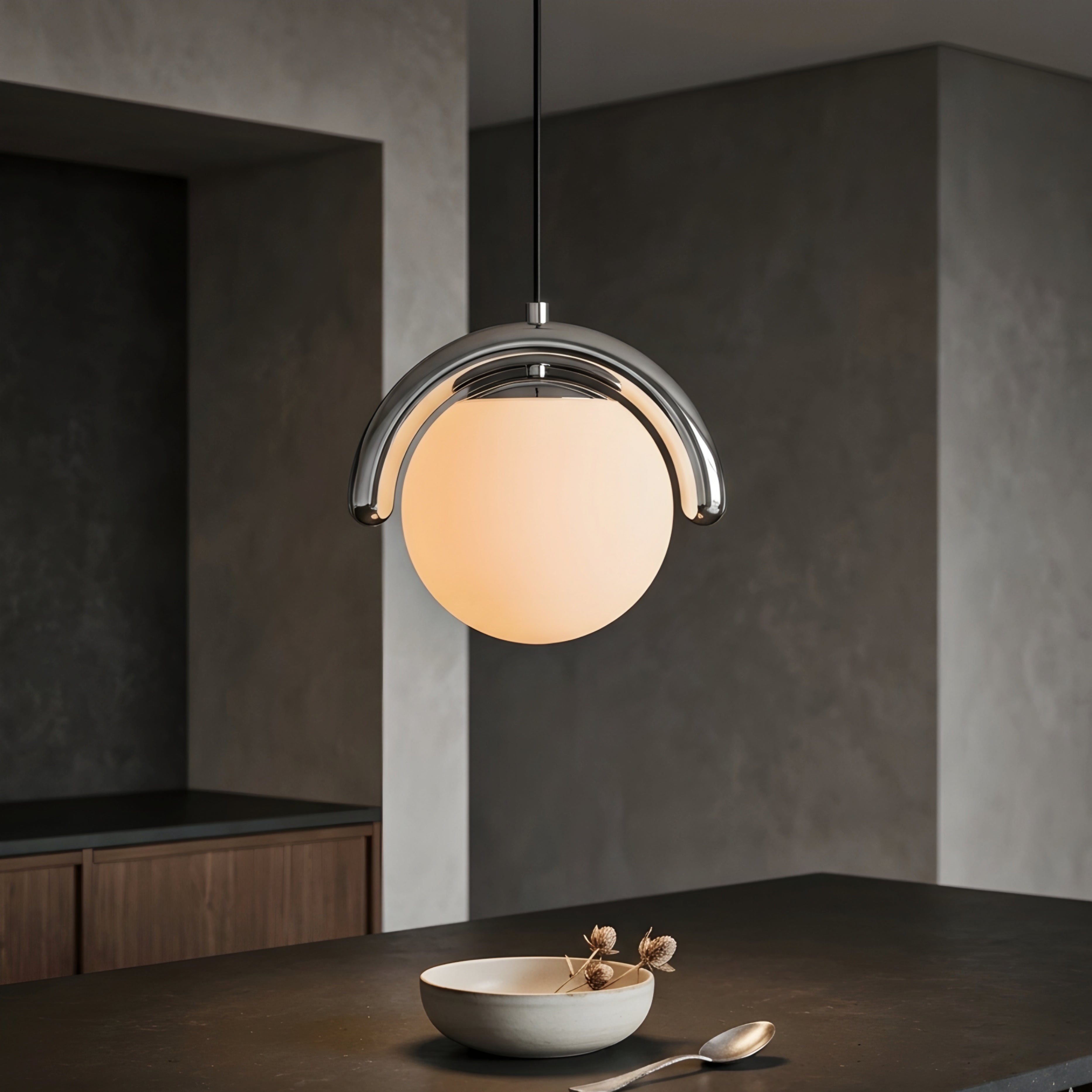 Undara Wave Pendant Light – Linear Dining Room Kitchen Island Chandelier Globe Decorative Lighting