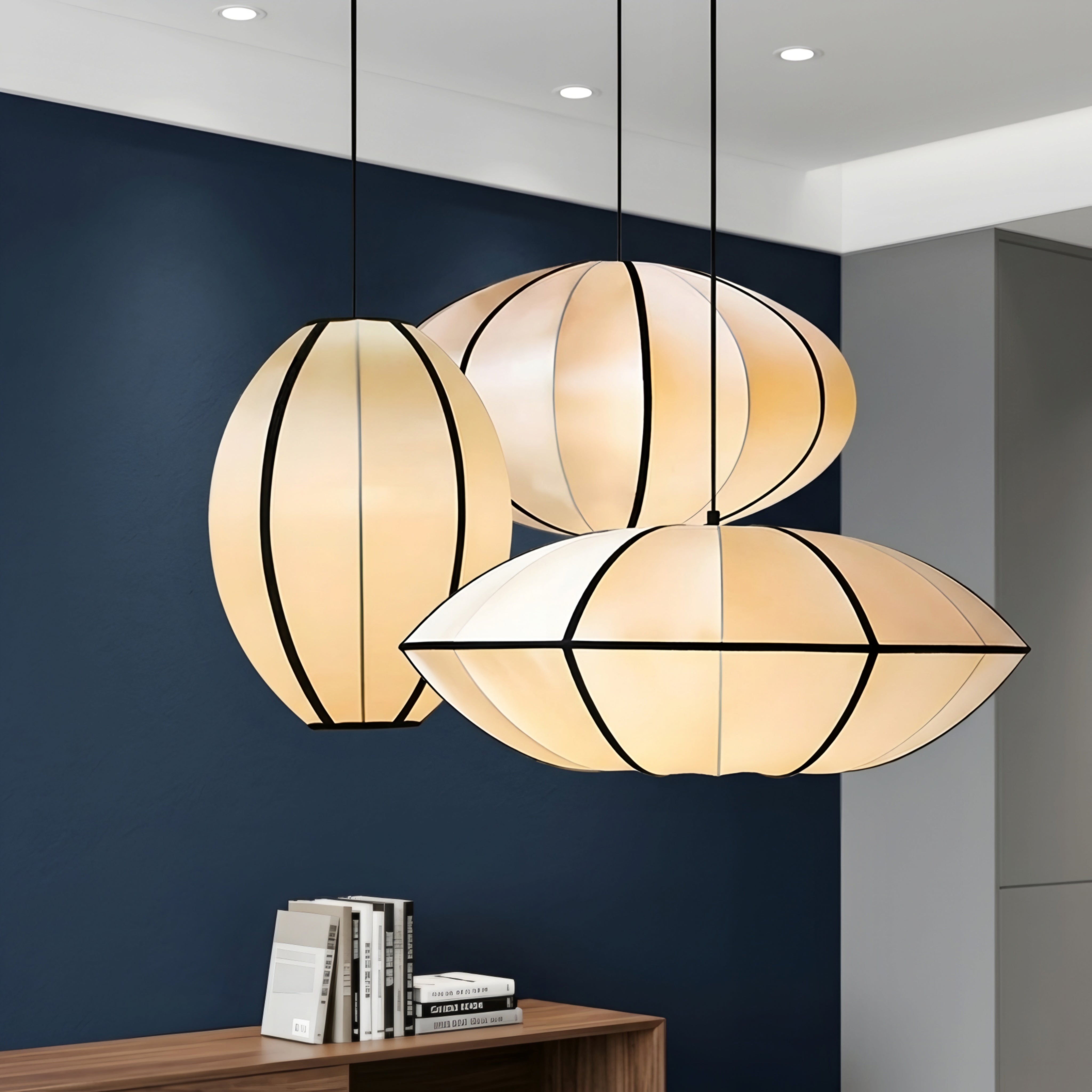 Selenis Pendant Light – Modern UFO Hanging Ceiling Light Dining Living Room Decorative Lighting