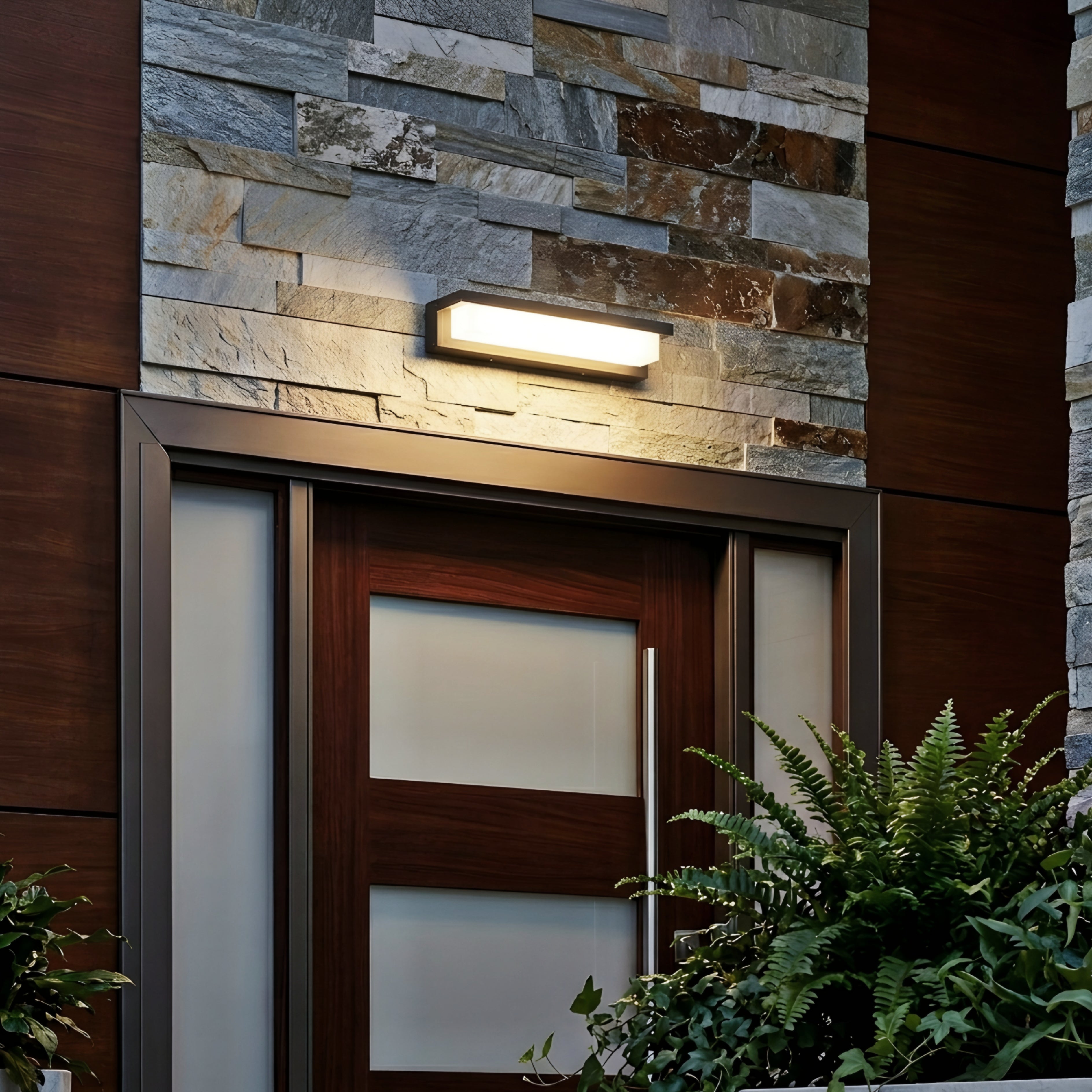 Stratum Vanity Light – Modern LED Bathroom Mirror Lighting Fixture Black Metal Wall Sconce Bedroom