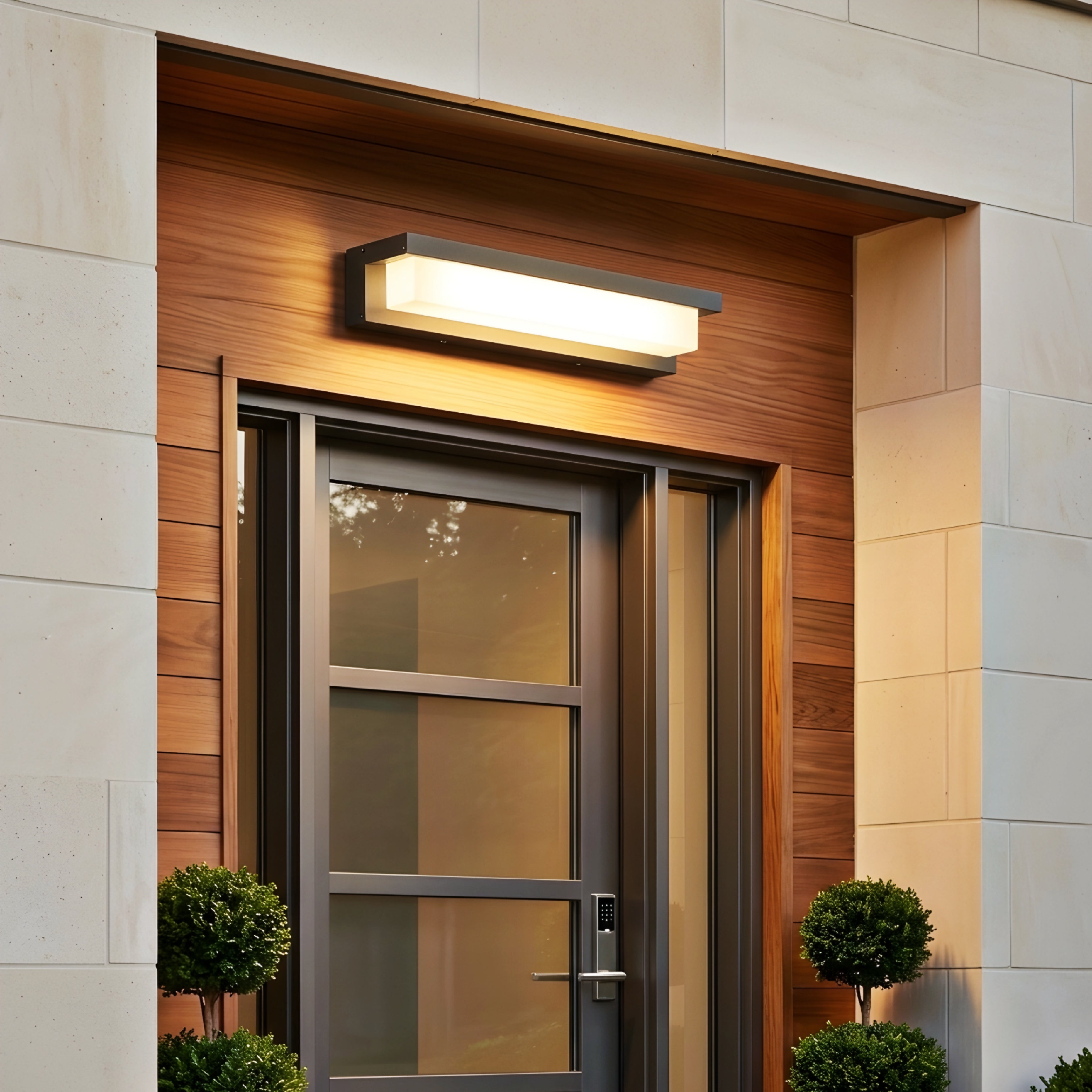 Stratum Vanity Light – Modern LED Bathroom Mirror Lighting Fixture Black Metal Wall Sconce Bedroom