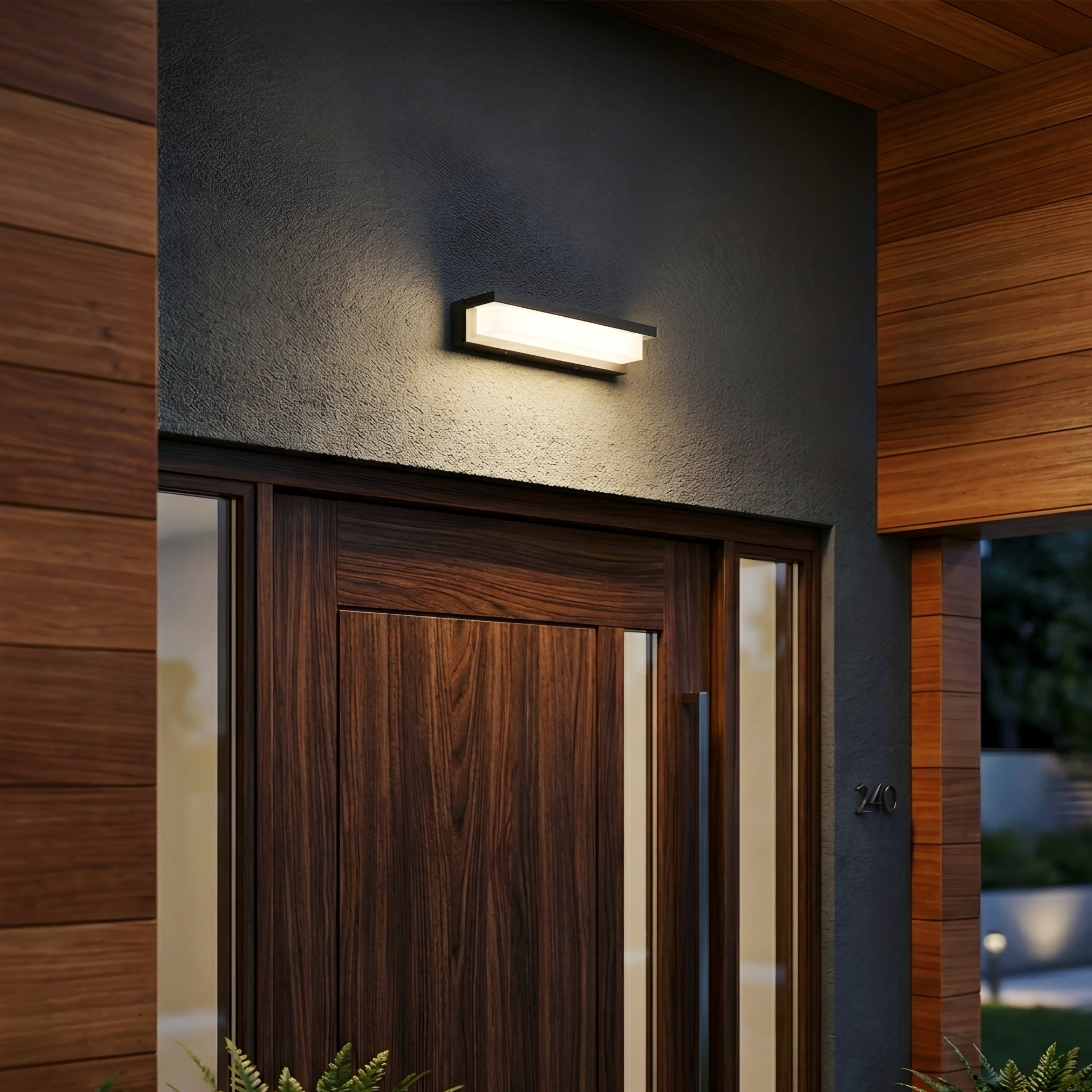 Stratum Vanity Light – Modern LED Bathroom Mirror Lighting Fixture Black Metal Wall Sconce Bedroom