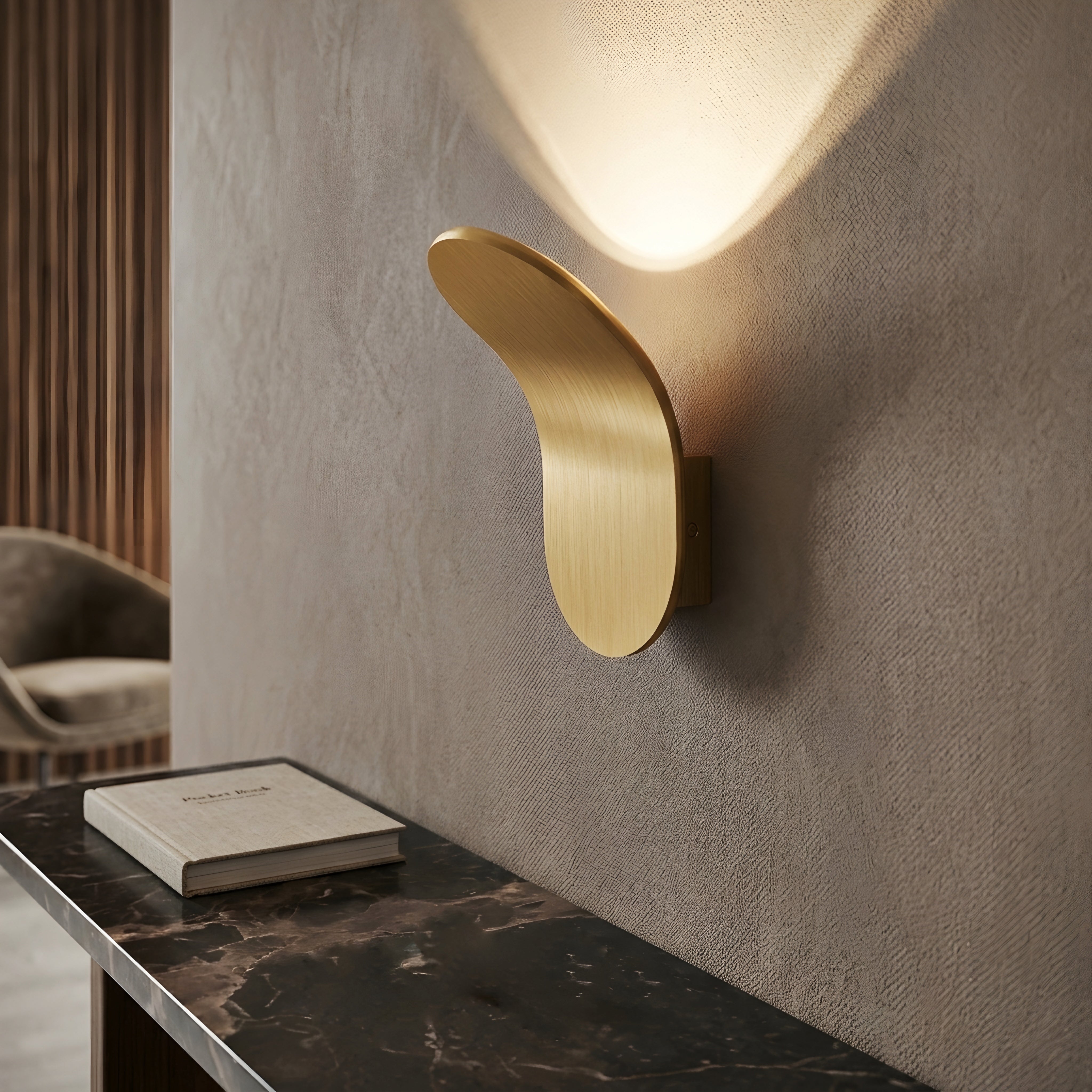 Kovalux Wave Wall Sconce – Modern LED Wall Light Bedroom Living Room Decorative Lighting Metal