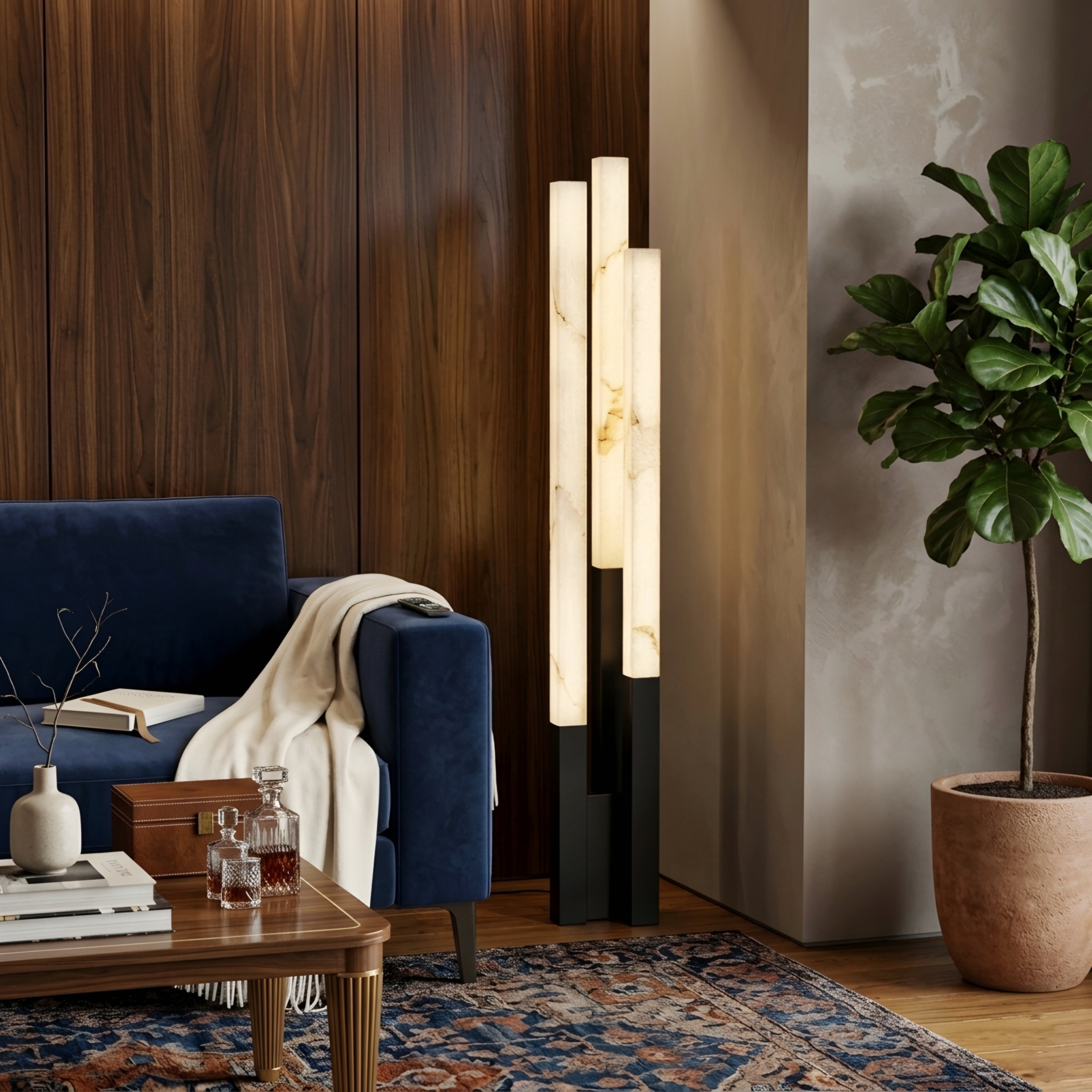Candrix Pillar Floor Lamp – Modern LED Floor Lamp Living Room Bedroom Ambient Decorative Lighting