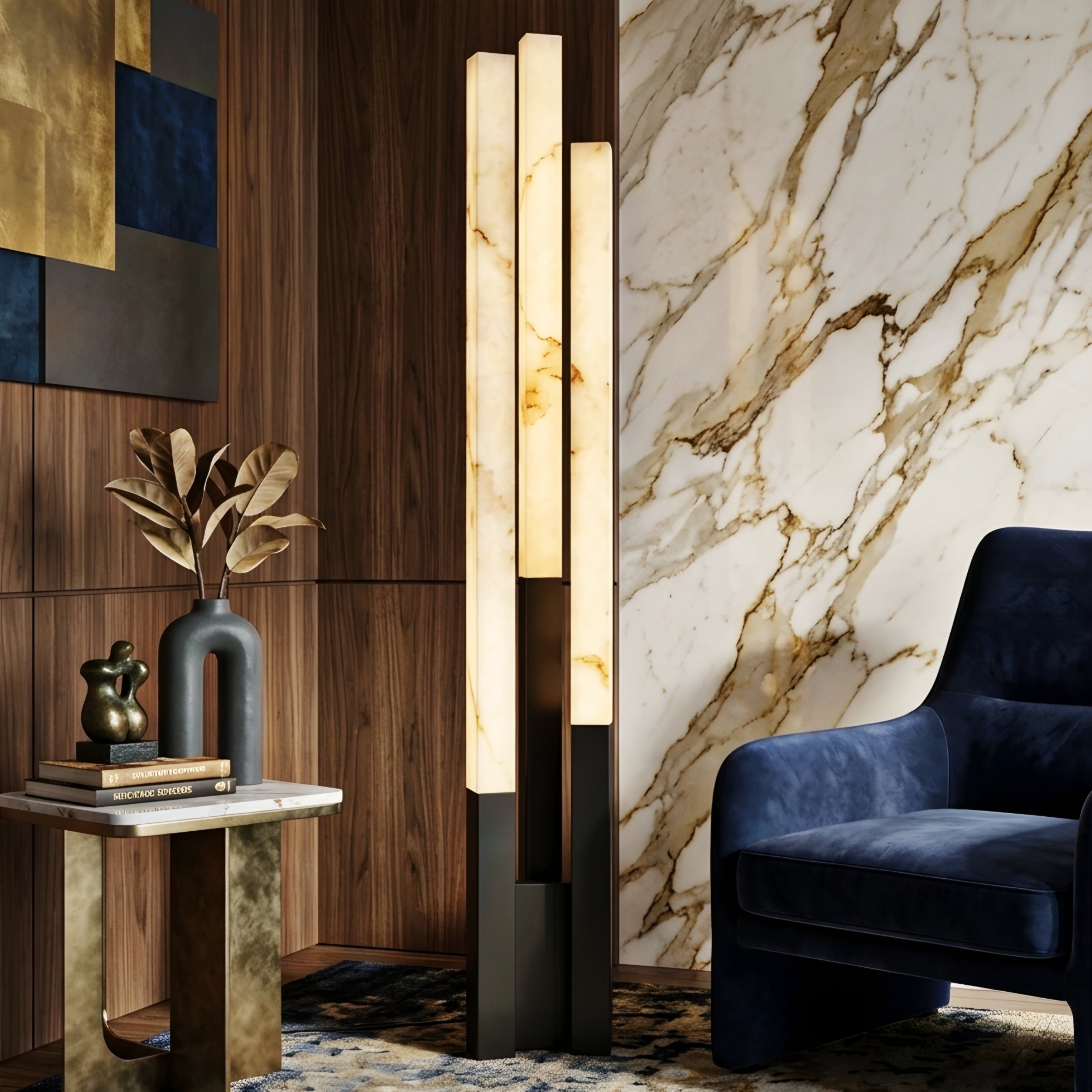 Candrix Pillar Floor Lamp – Modern LED Floor Lamp Living Room Bedroom Ambient Decorative Lighting
