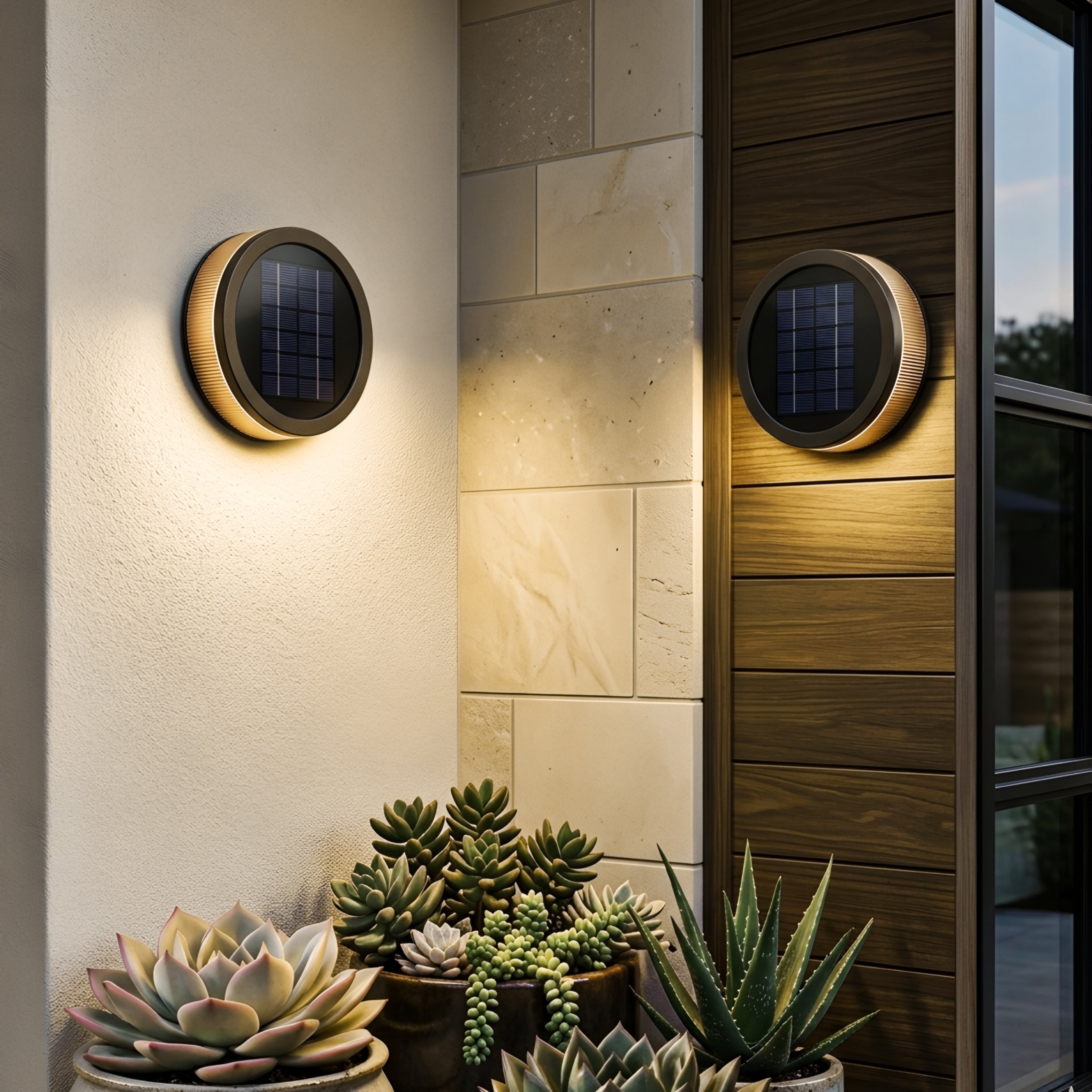 Corvex Eclipse Wall Sconce – LED Outdoor Wall Light Black Gold Modern Decorative Lighting Waterproof