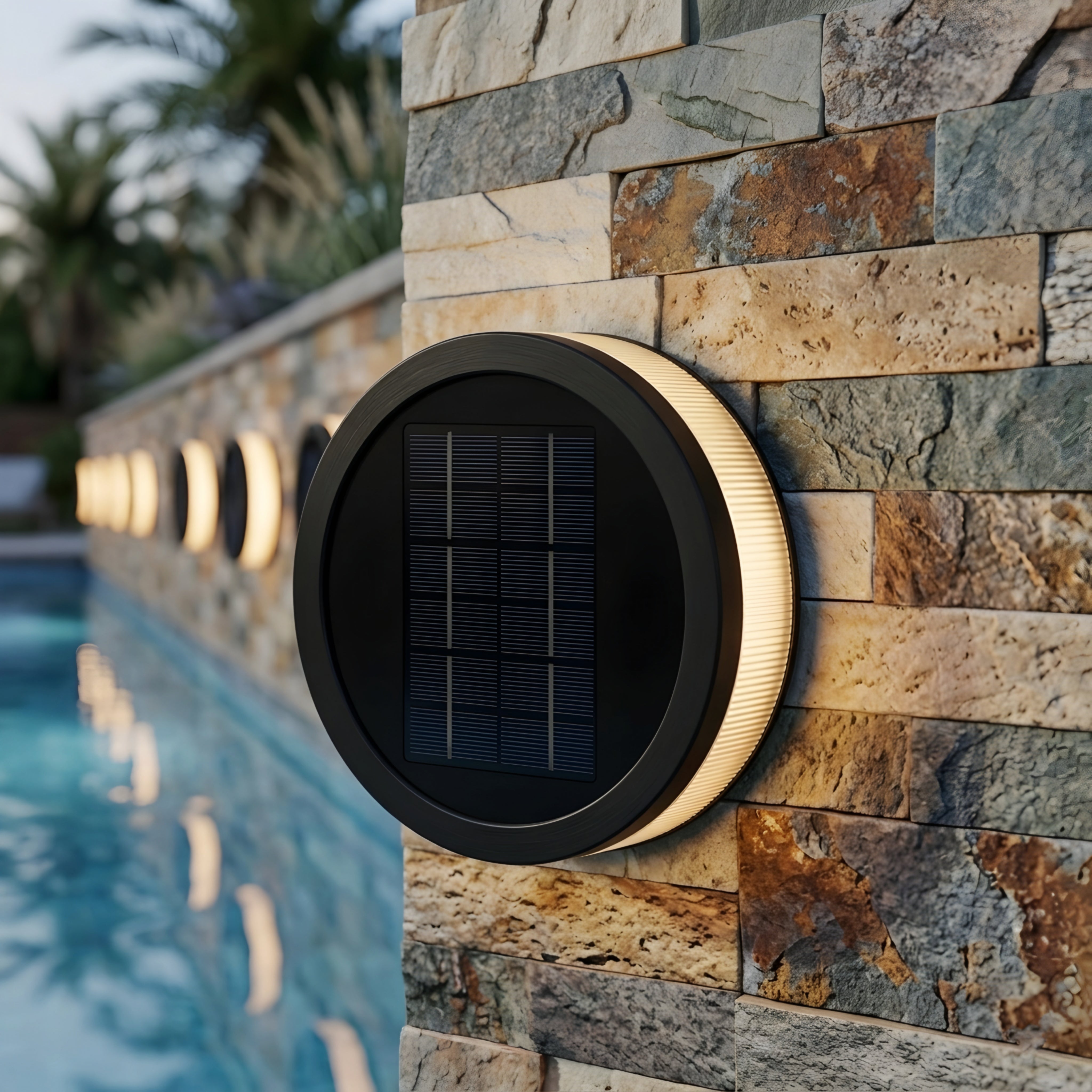 Corvex Eclipse Wall Sconce – LED Outdoor Wall Light Black Gold Modern Decorative Lighting Waterproof