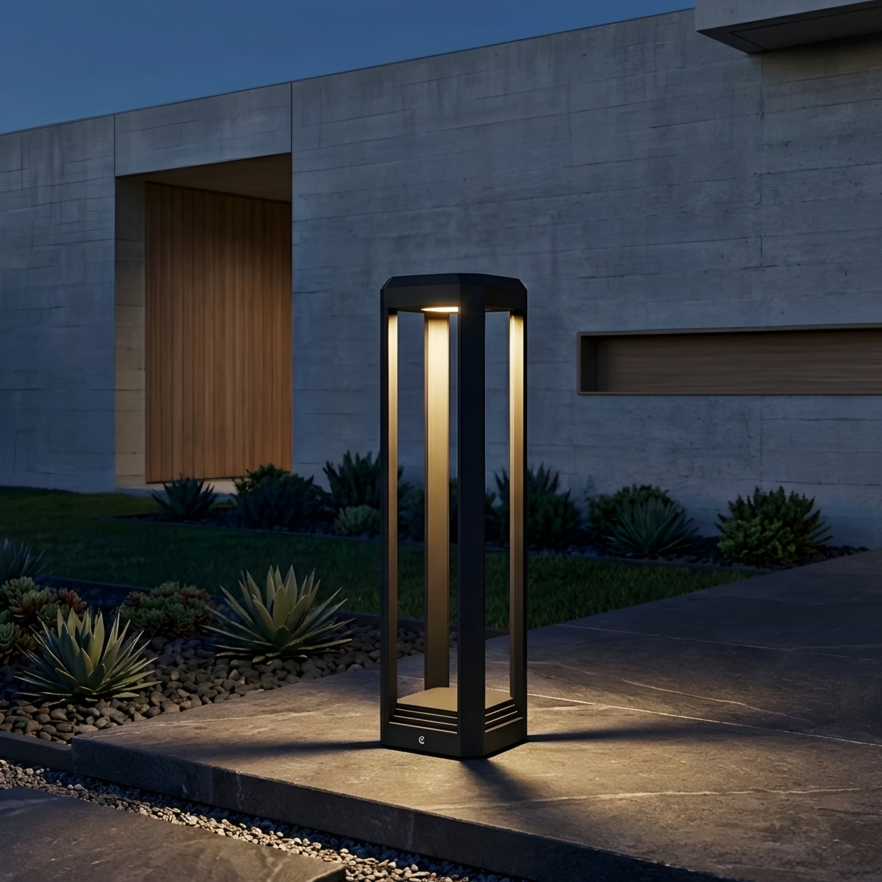Verano Column Bollard Light – LED Outdoor Pathway Garden Driveway Landscape Decorative Lighting Aluminum