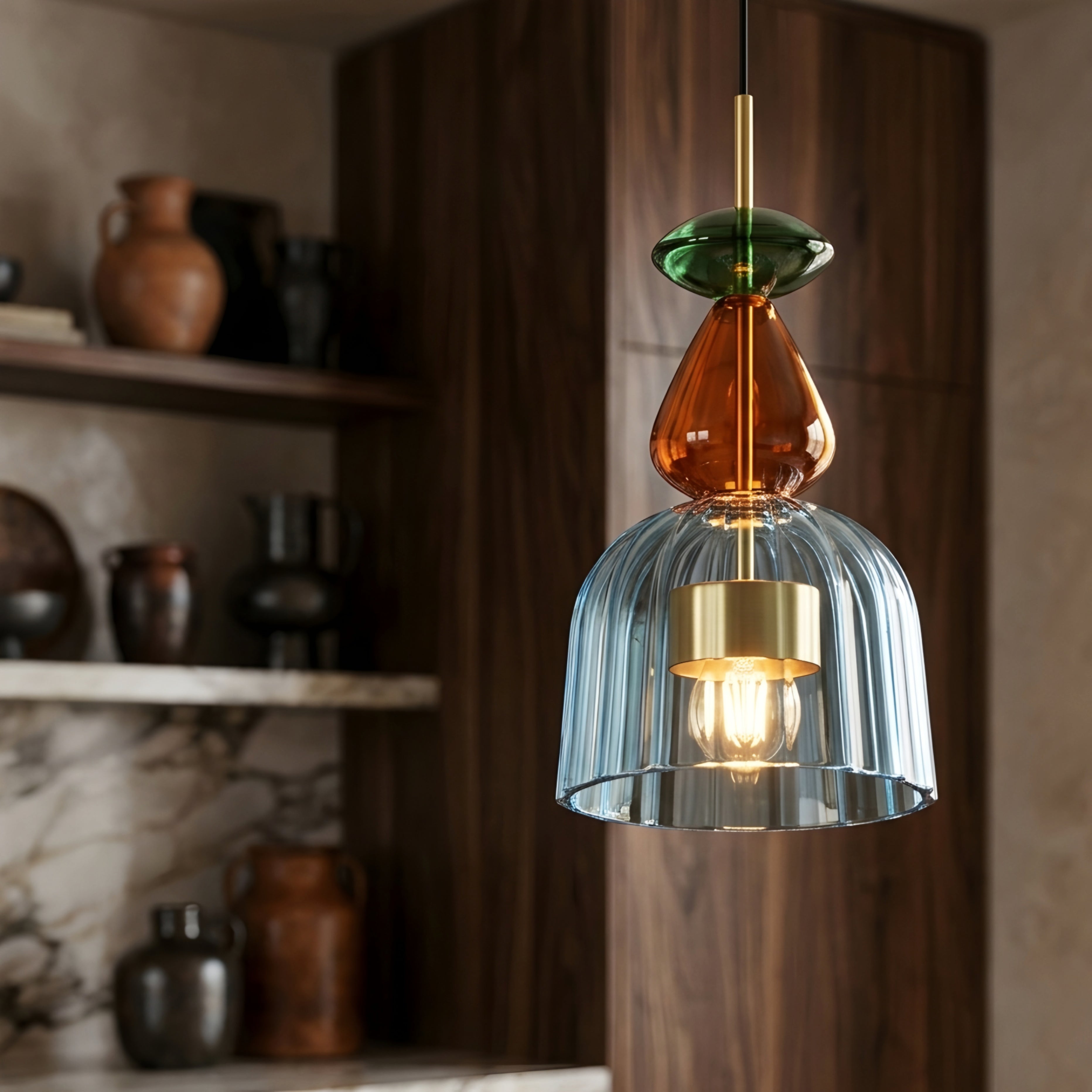 Vellum Pendant Light – Modern White Dome Hanging Ceiling Fixture Kitchen Island Dining Room Decorative Lighting
