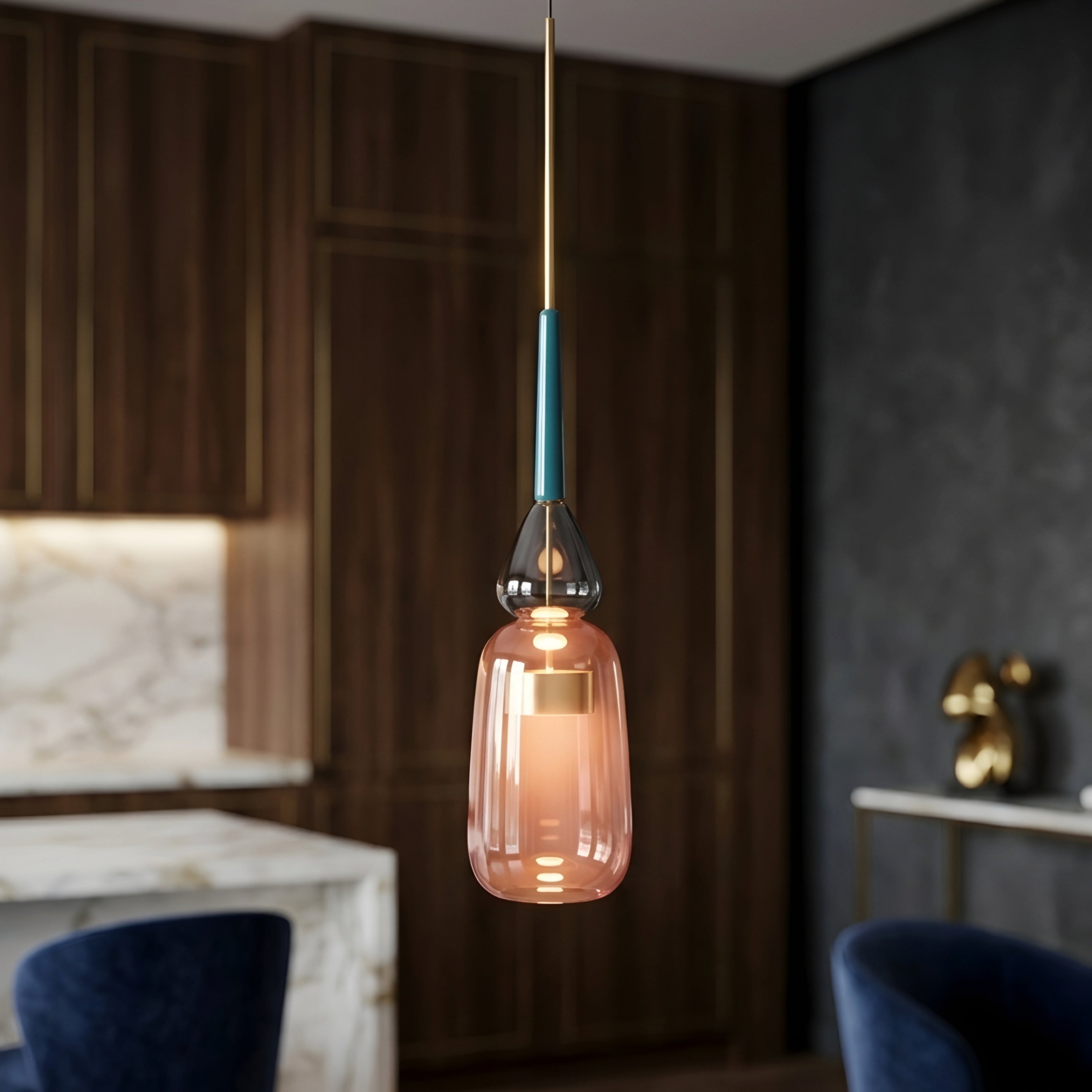 Vellum Pendant Light – Modern White Dome Hanging Ceiling Fixture Kitchen Island Dining Room Decorative Lighting