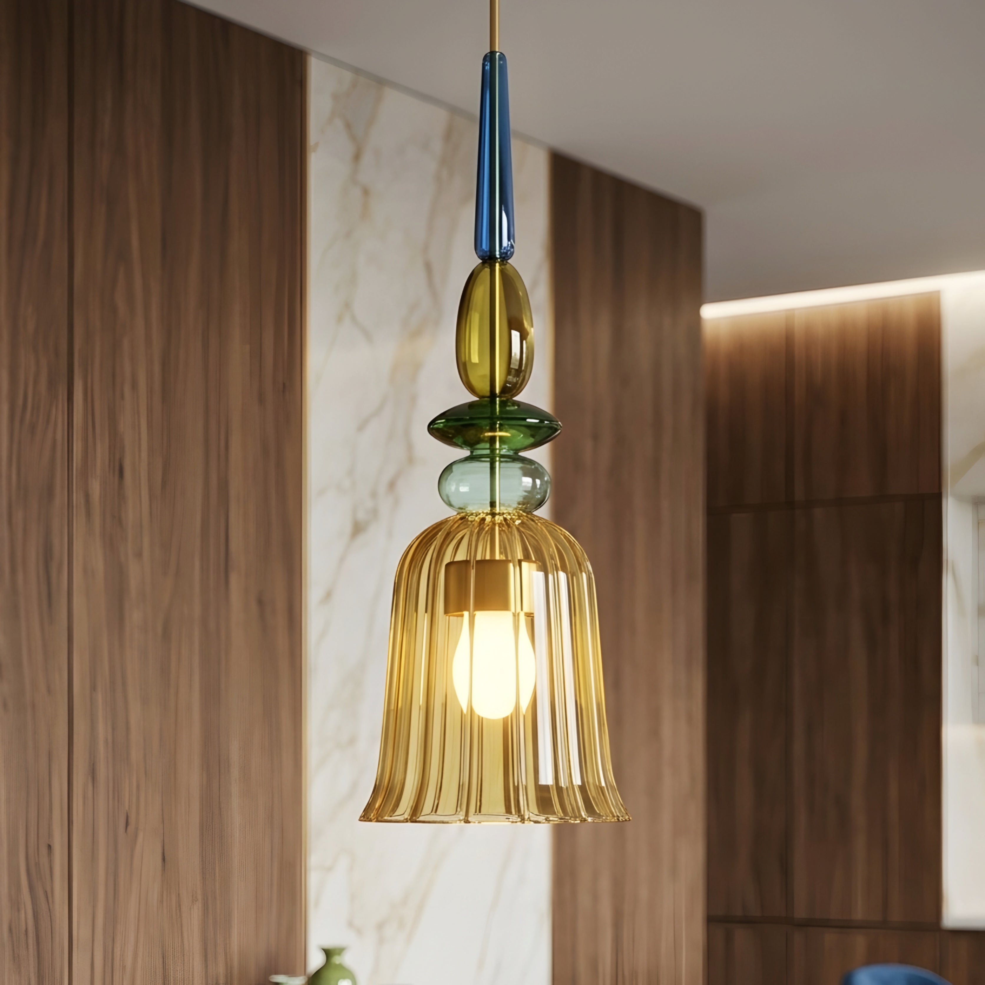 Vellum Pendant Light – Modern White Dome Hanging Ceiling Fixture Kitchen Island Dining Room Decorative Lighting