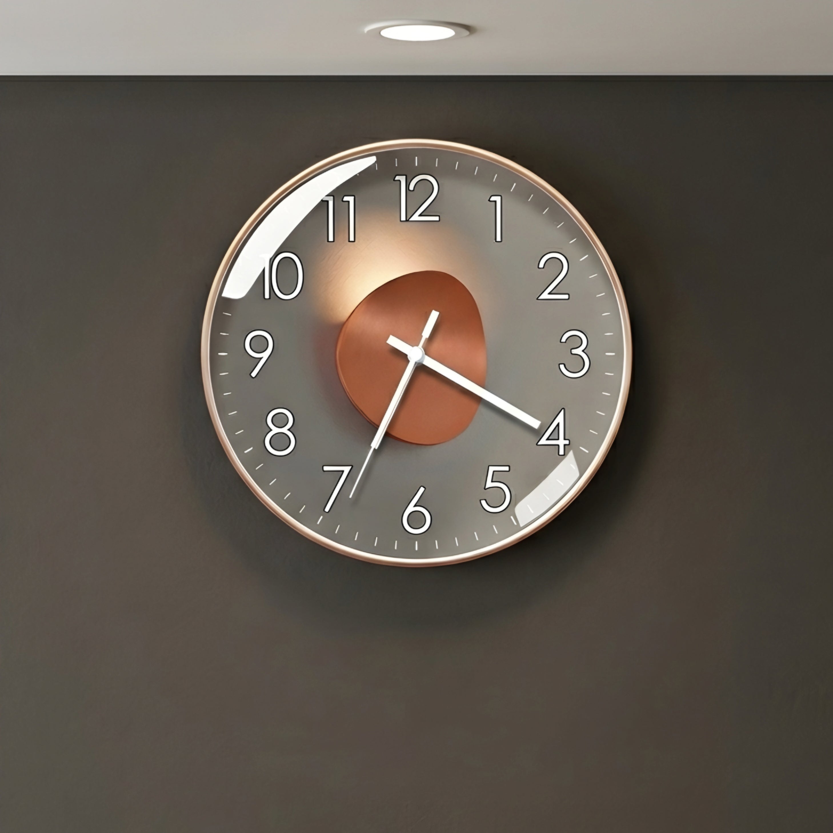 Orbane Illuminated Wall Clock – Modern Large Round Decorative Living Room Bedroom Silent Backlit