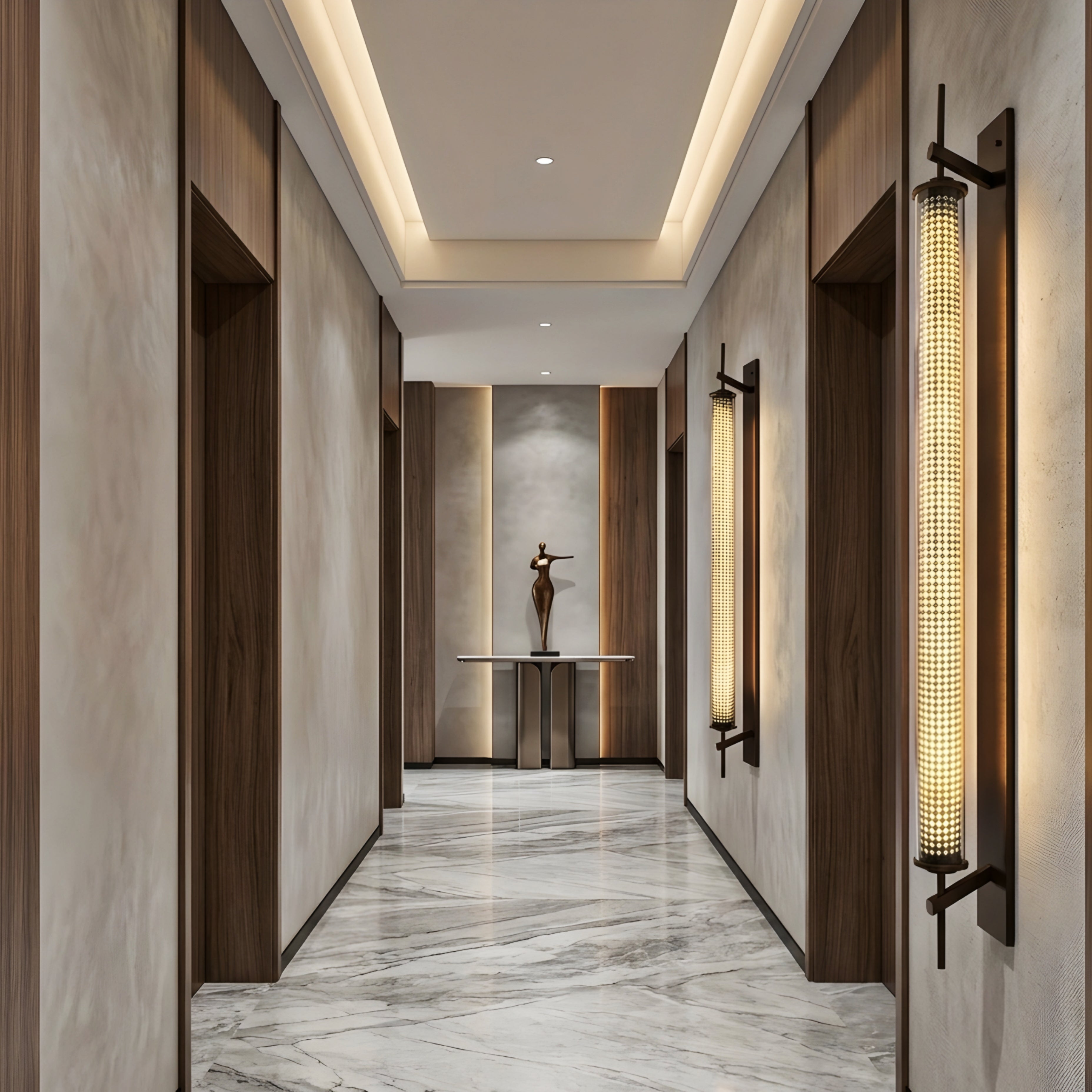 Valoris Tower Wall Sconce – LED Long Strip Modern Decorative Lighting Living Room Bedroom Entryway