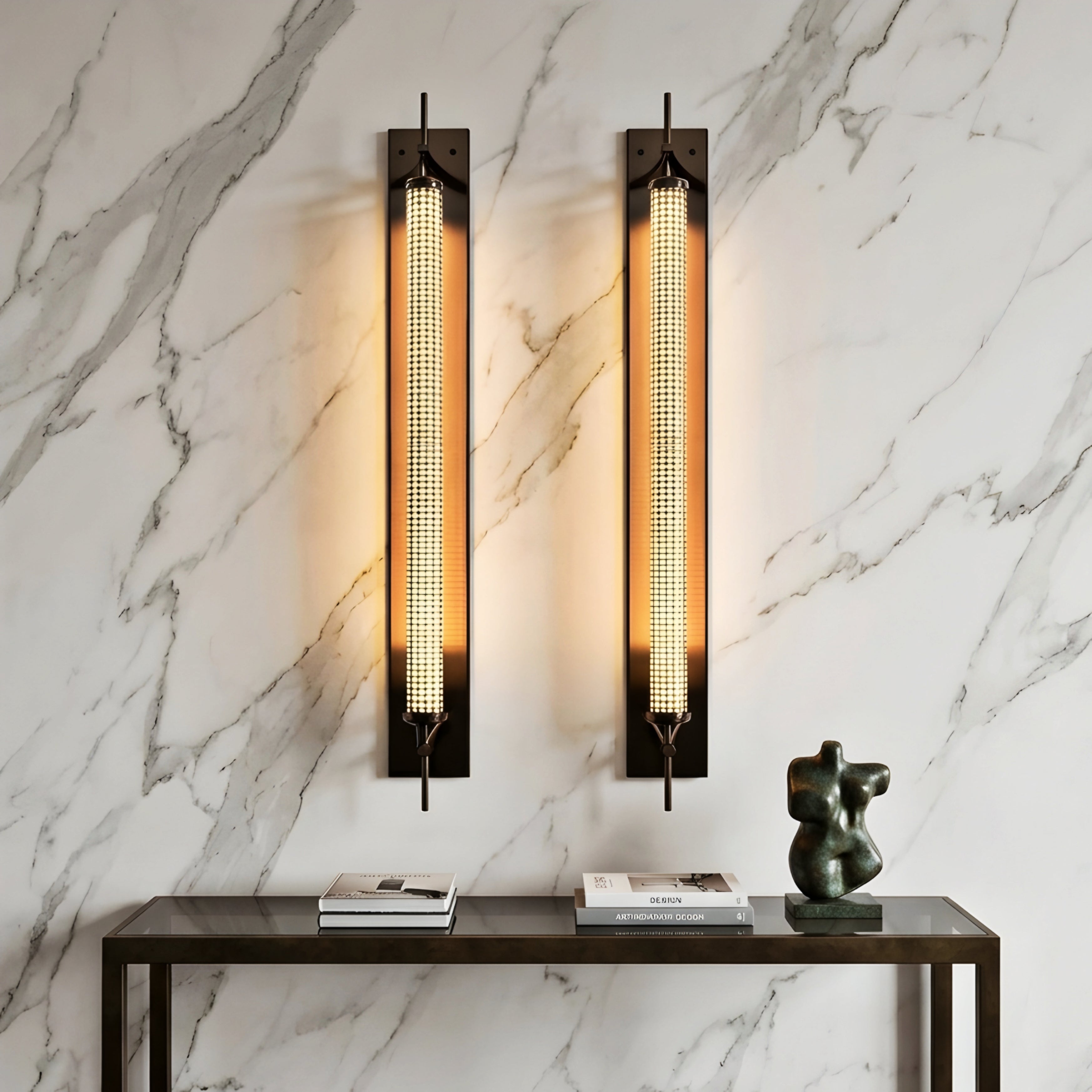 Valoris Tower Wall Sconce – LED Long Strip Modern Decorative Lighting Living Room Bedroom Entryway